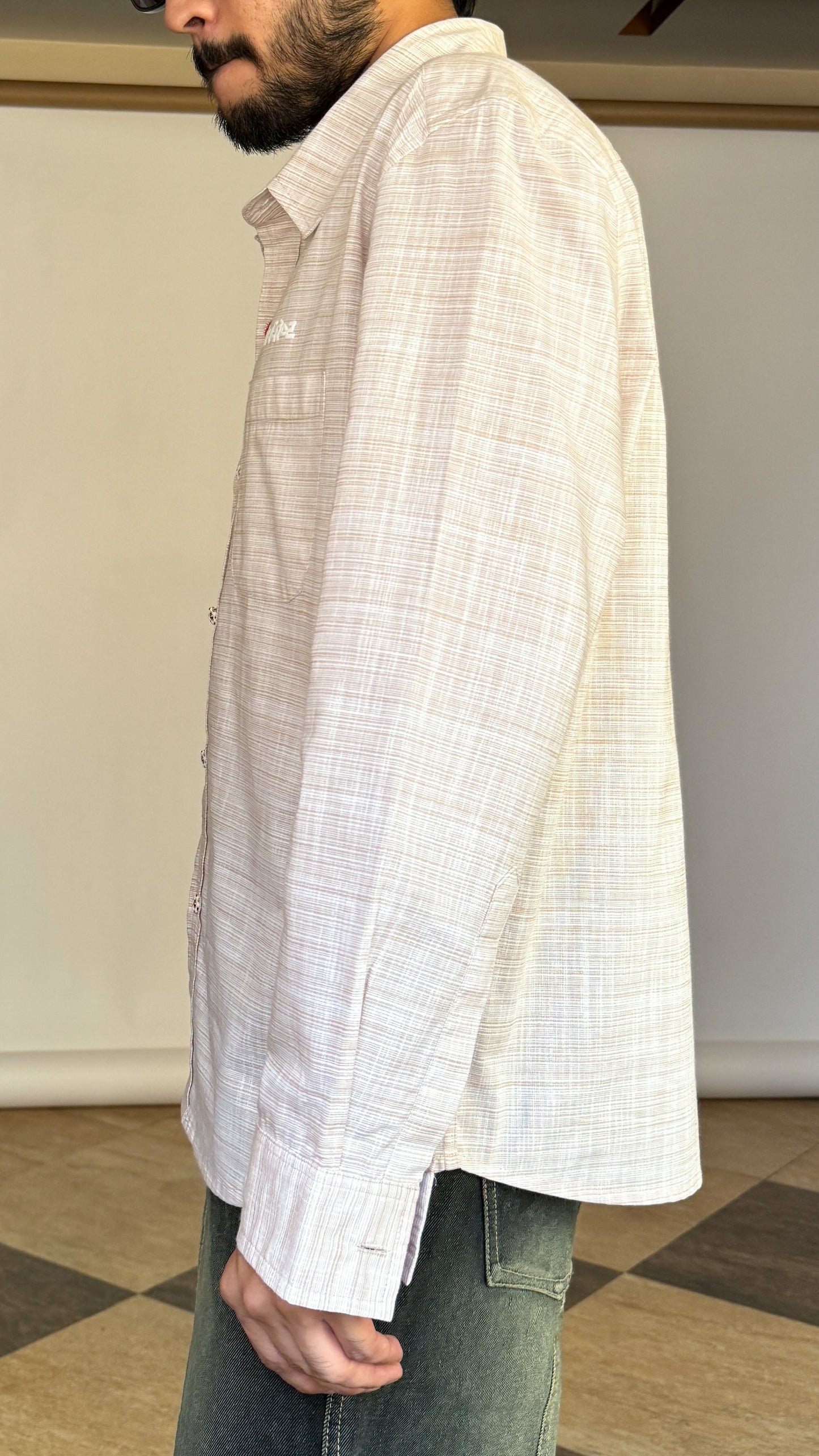 Cotton Antique Shirt - Cream RTW