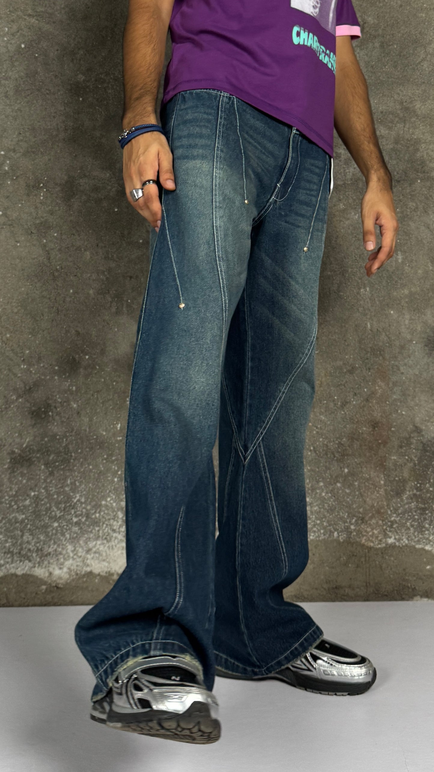 Waves Panelled-Aqua Marine - RTW