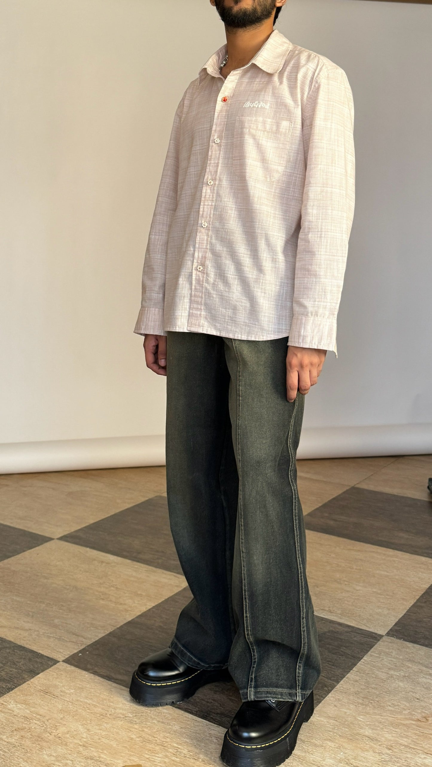 Cotton Antique Shirt - Cream RTW