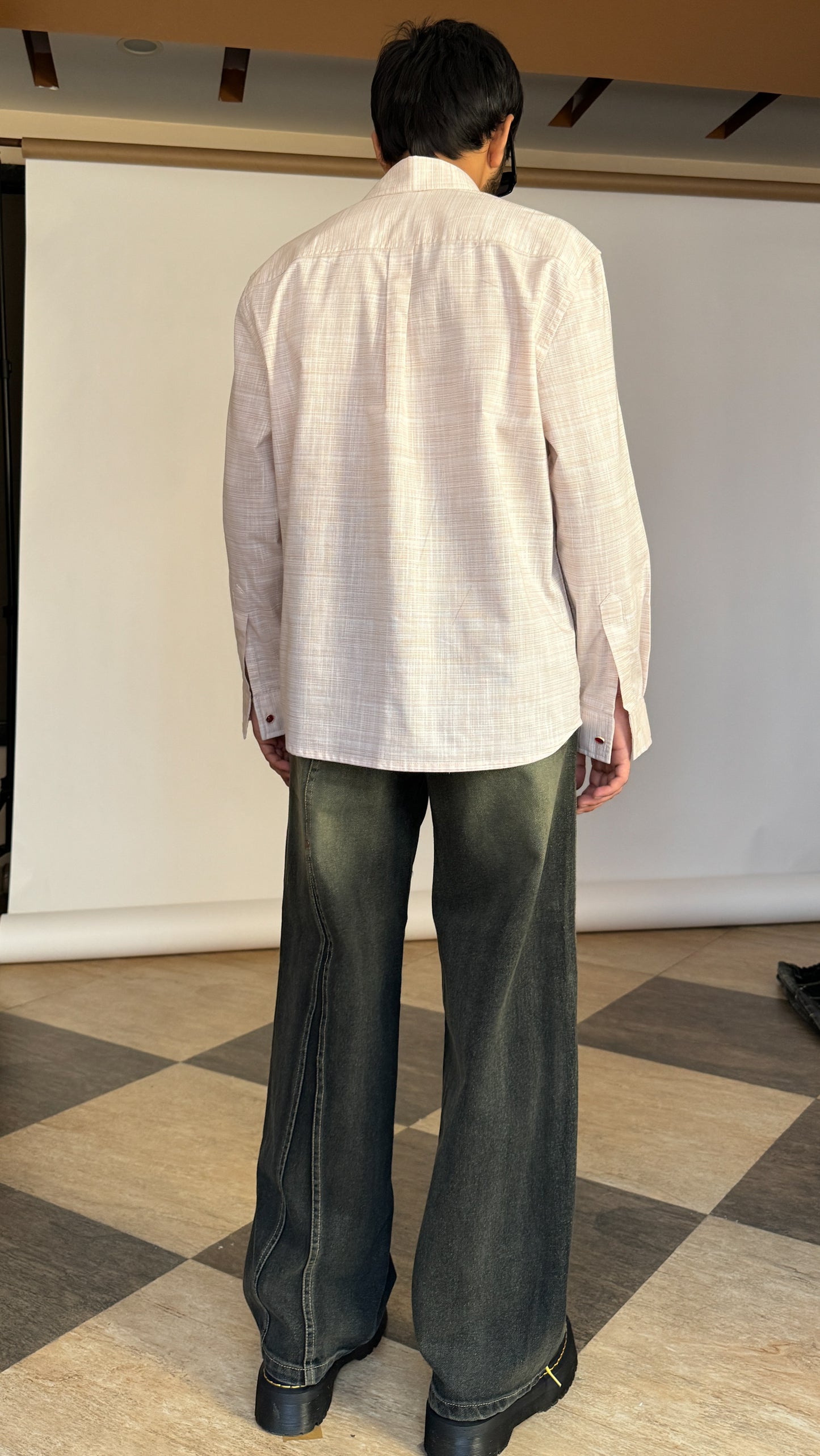 Cotton Antique Shirt - Cream RTW