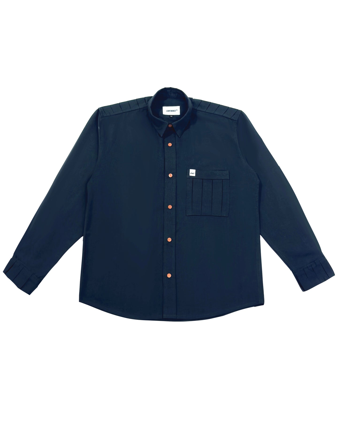 Pleats Oxford Full Sleeve - Bottle Green RTW