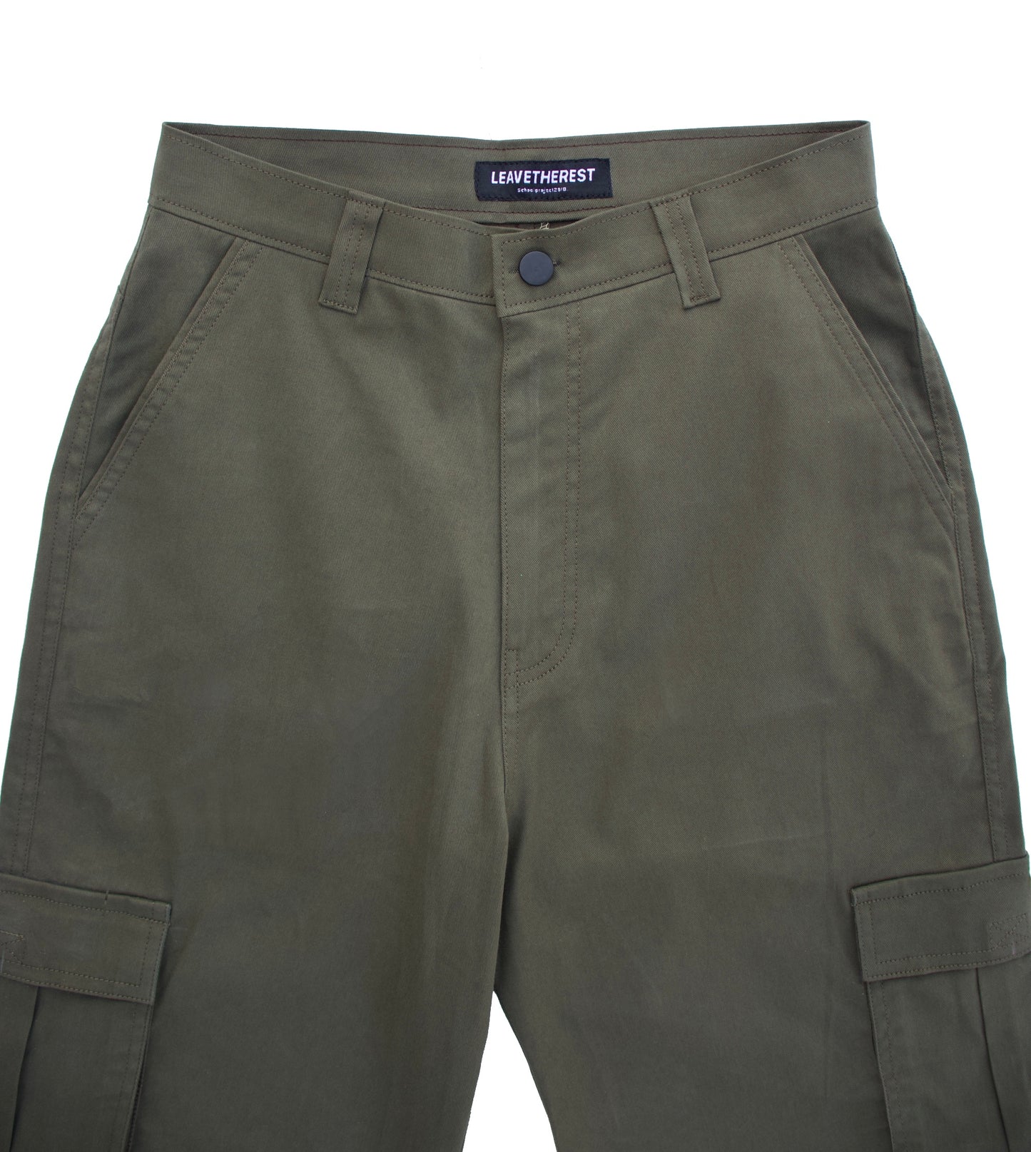 Army Green 8 pockets cargo sb. - leavetherest.