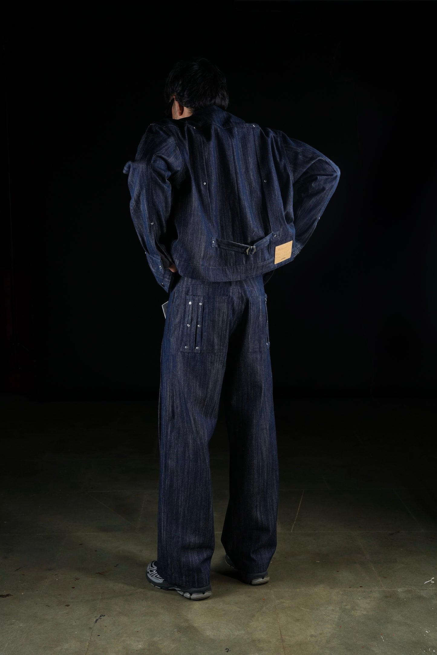 Pleated Slub Jeans- Indigo - MTM