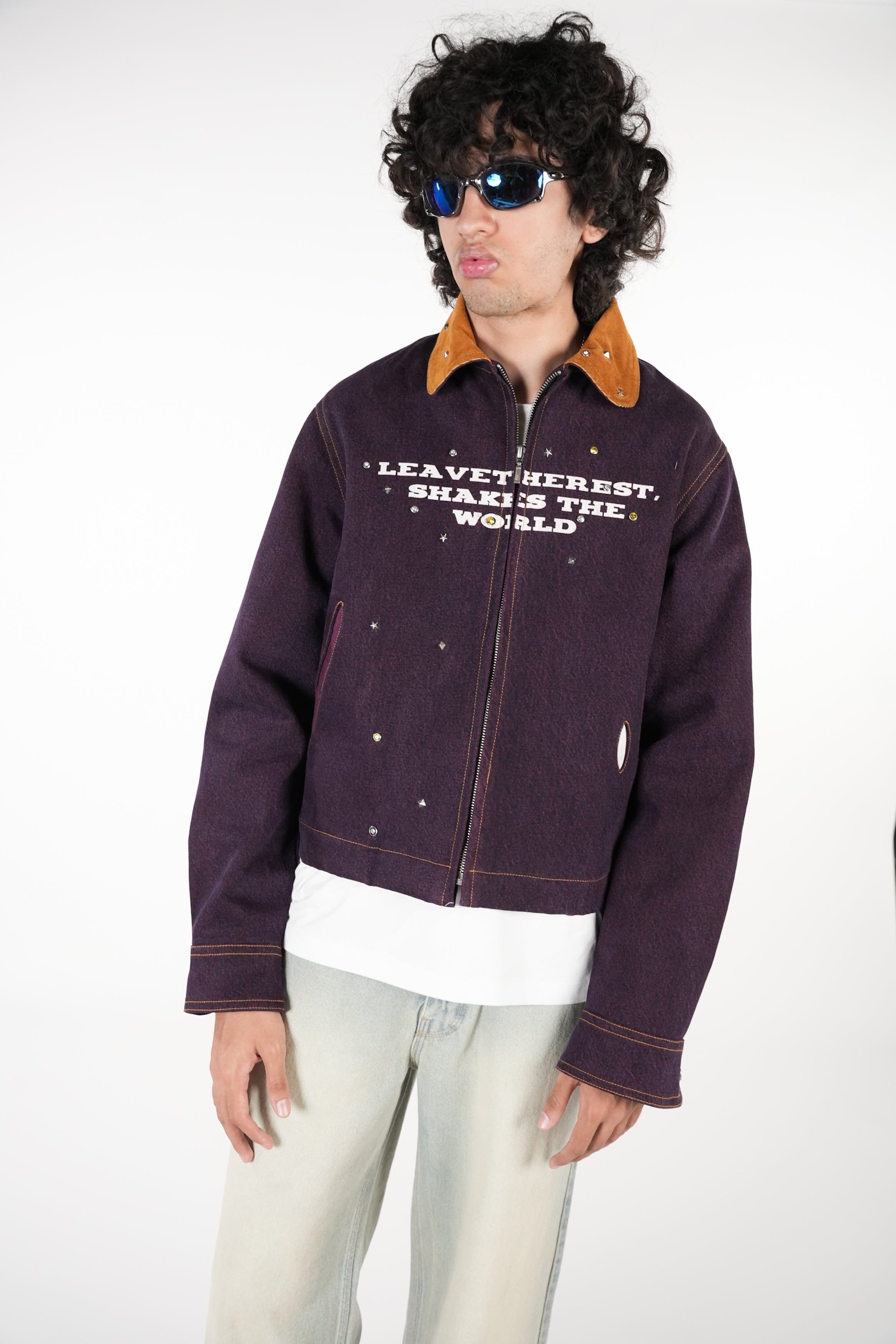 Cropped Botox Jacket - Purple RTW