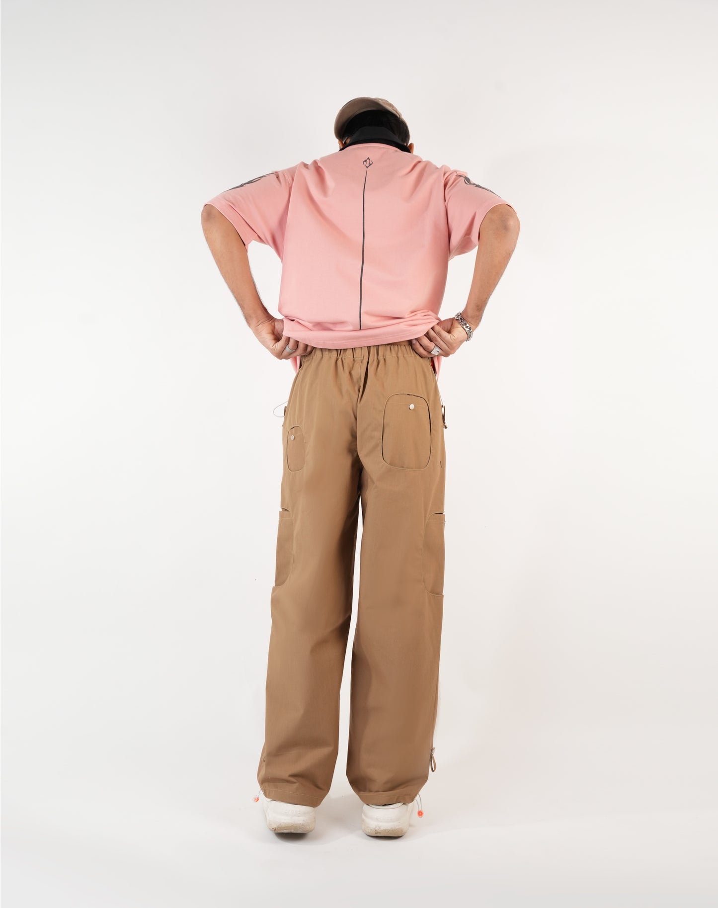 Pop Out Parachute Pant-Khakhi - MTM