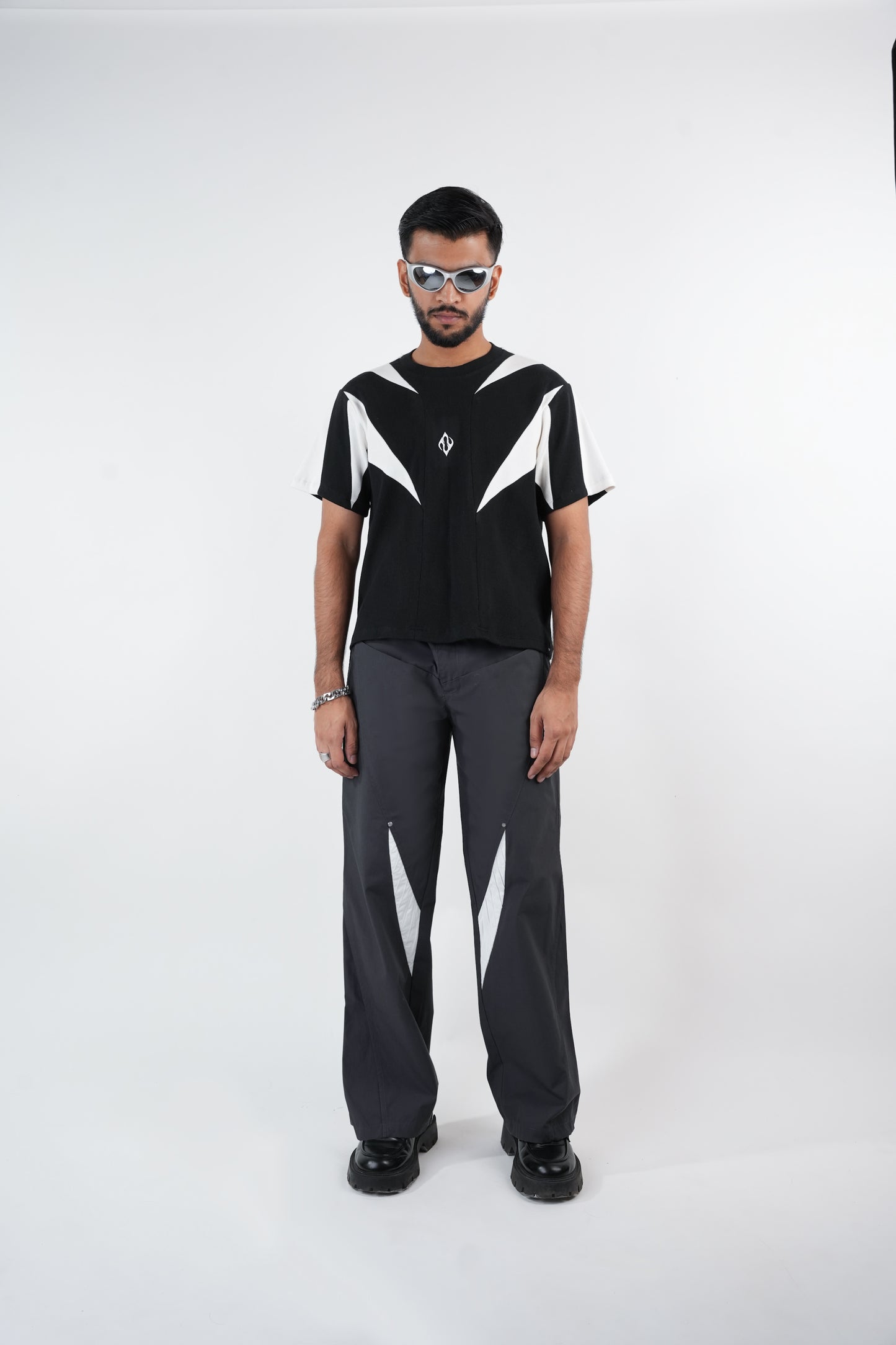 Racer Pant Grey-White - RTW