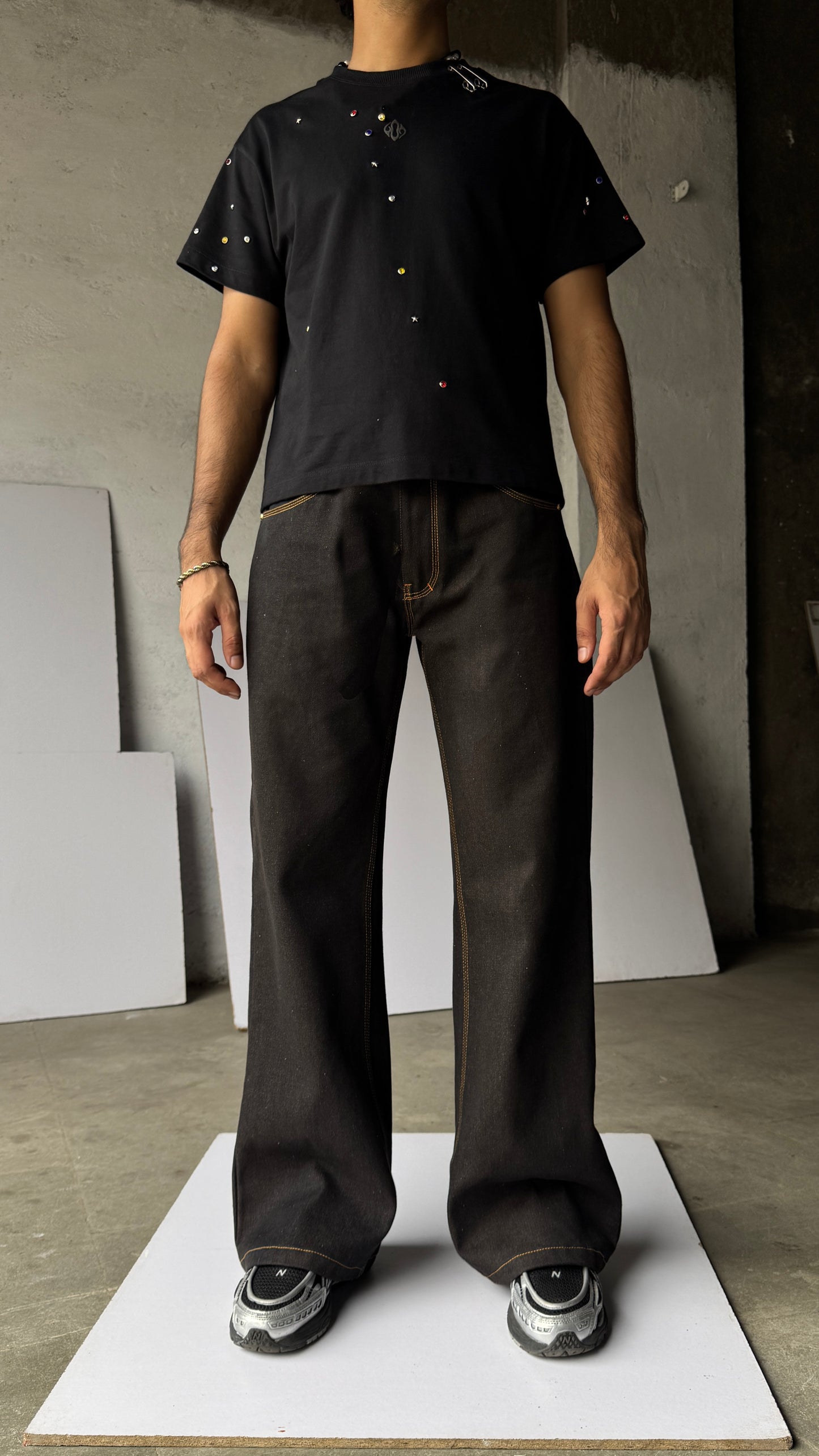 Raw coffee jeans masti flared pharrel - RTW