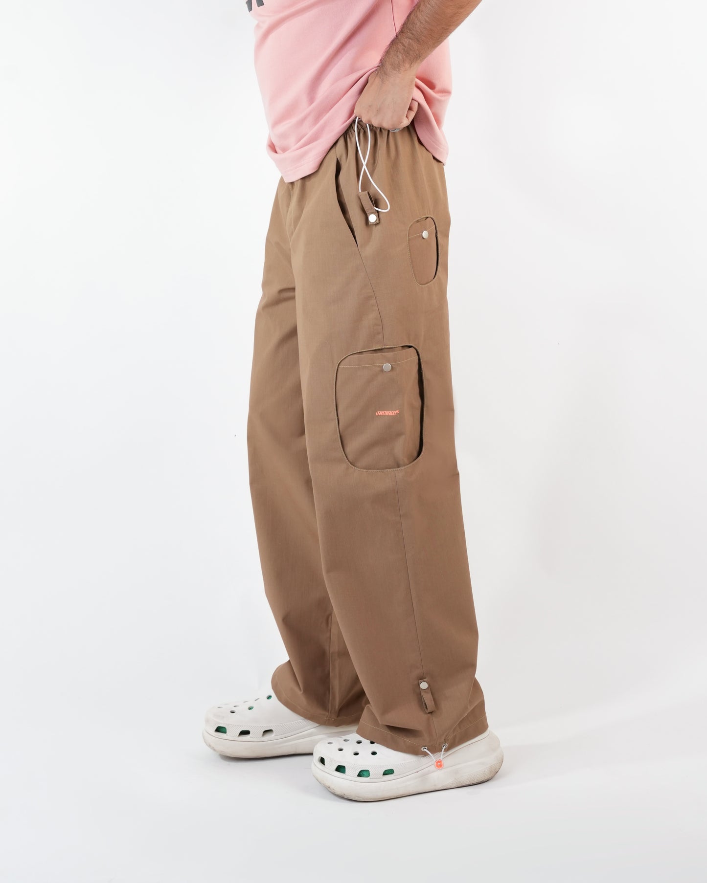 Pop Out Parachute Pant-Khakhi - MTM