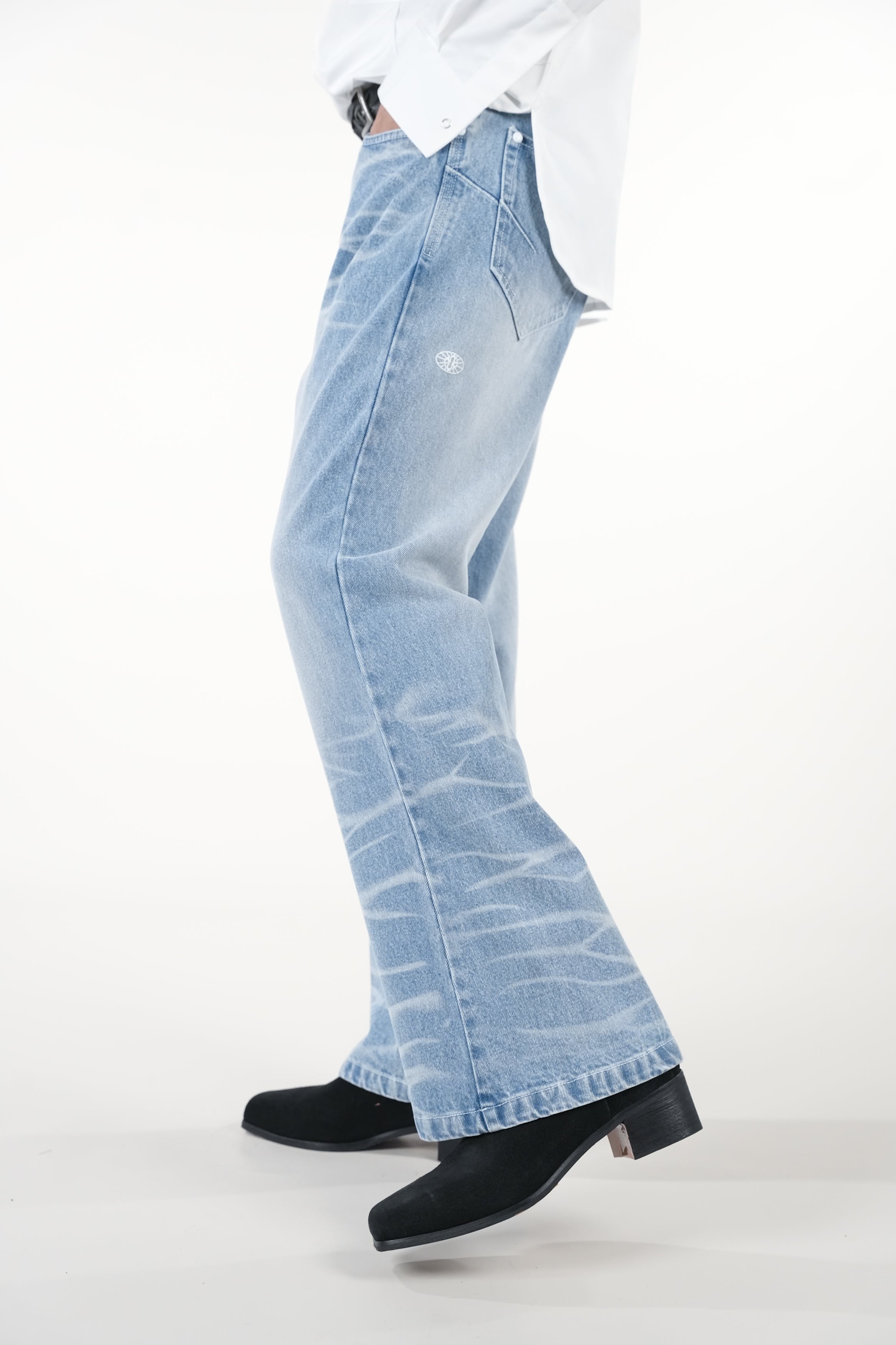 Crackle Flare Jeans - RTW