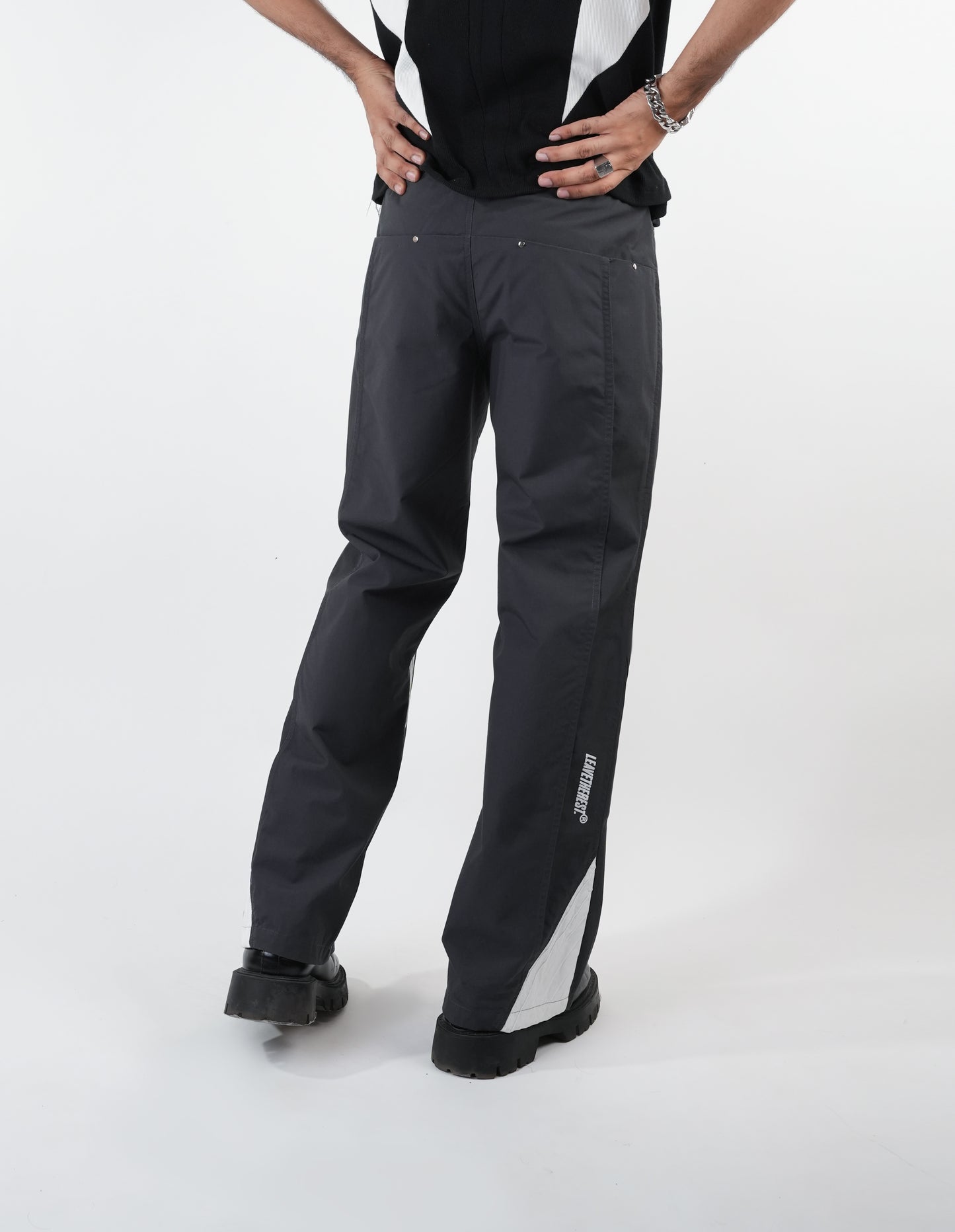 Racer Pant Grey-White - RTW