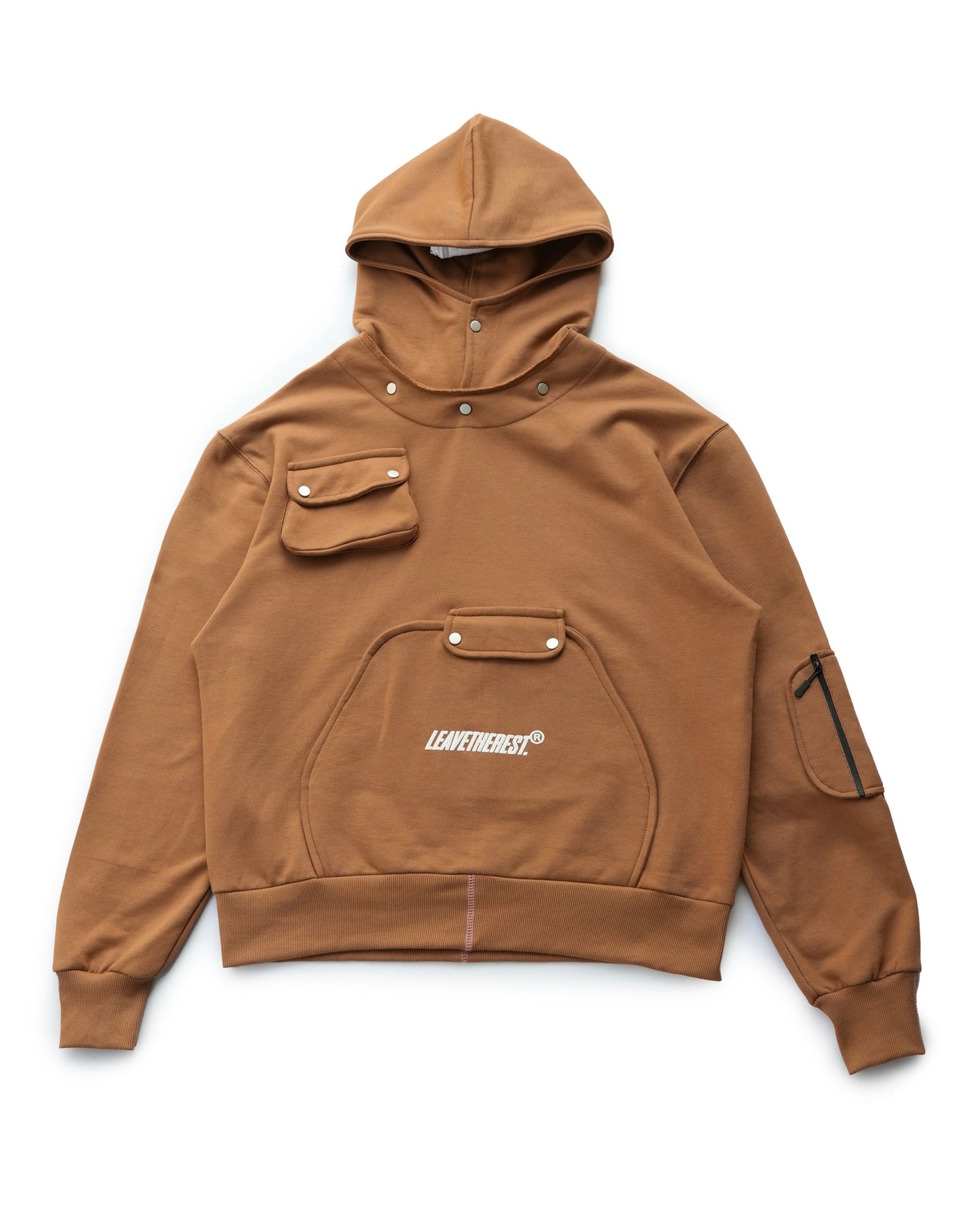 Modular cargo hoodie-Camel - RTW