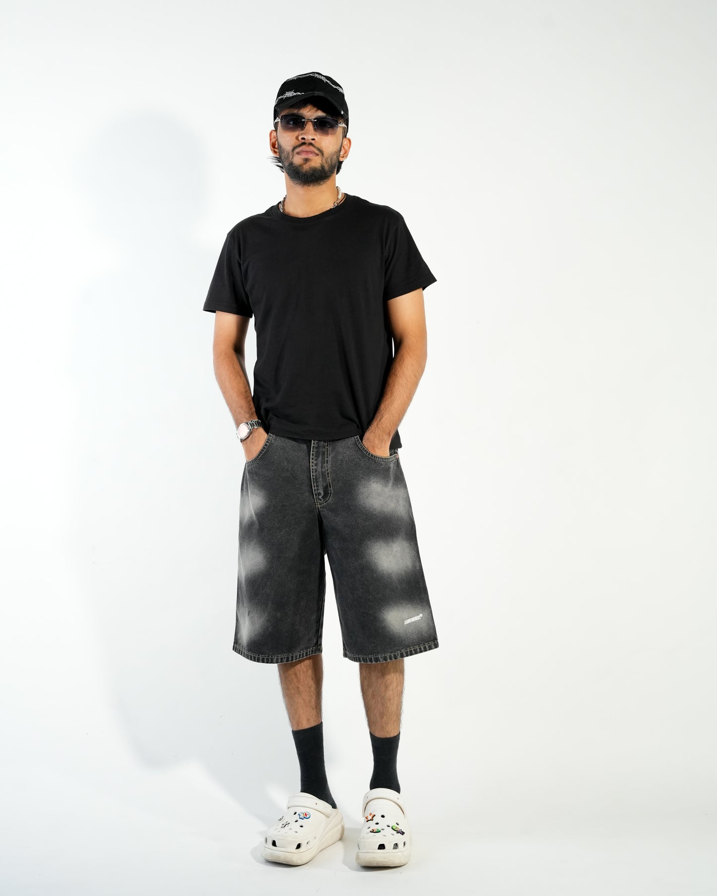 Washed Jorts-Black - RTW