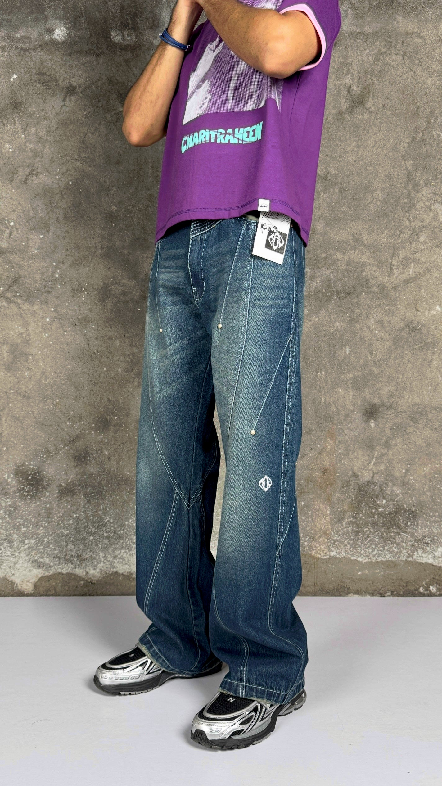 Waves Panelled-Aqua Marine - RTW