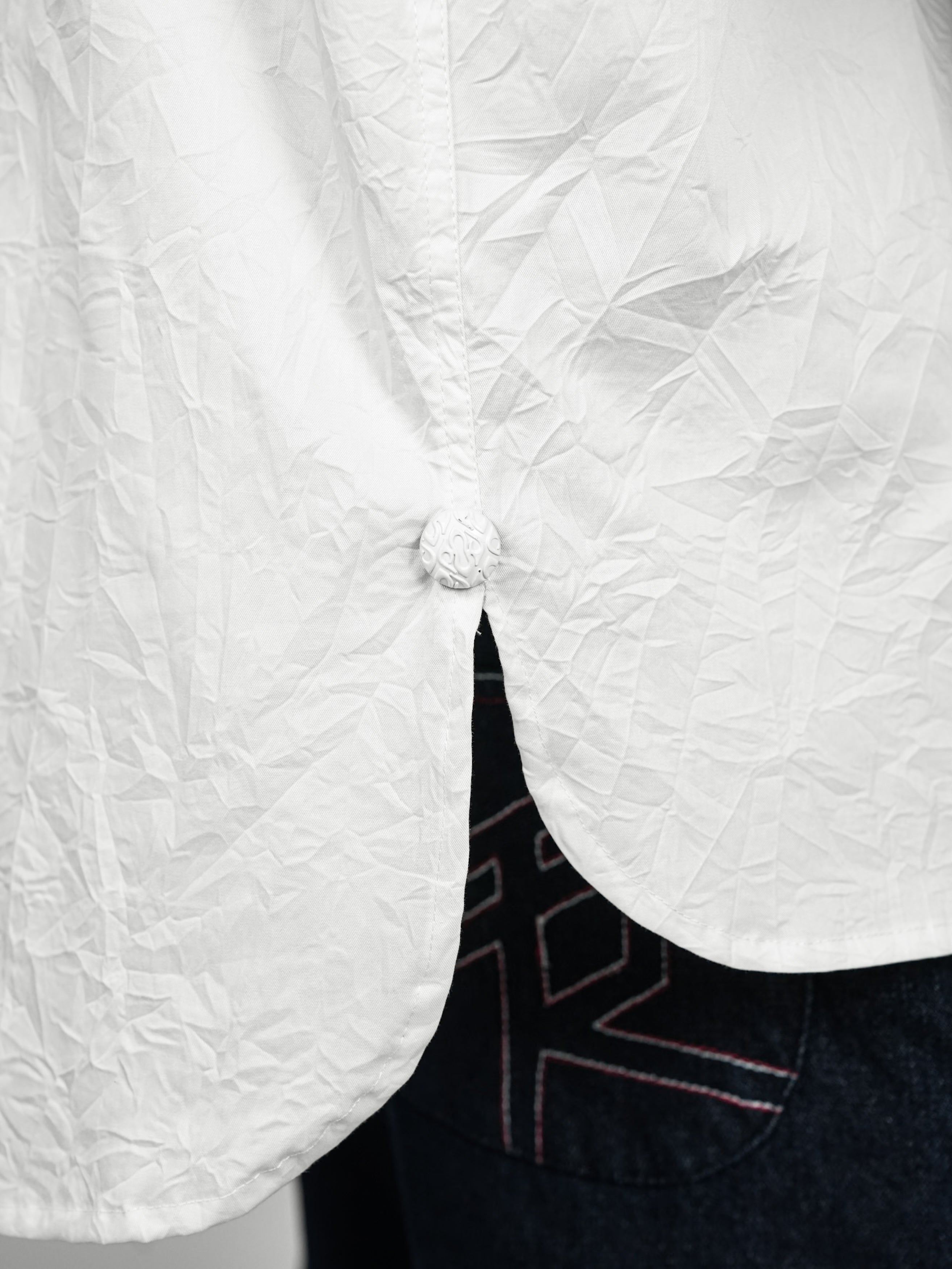 Crushed Shirt-White - RTW