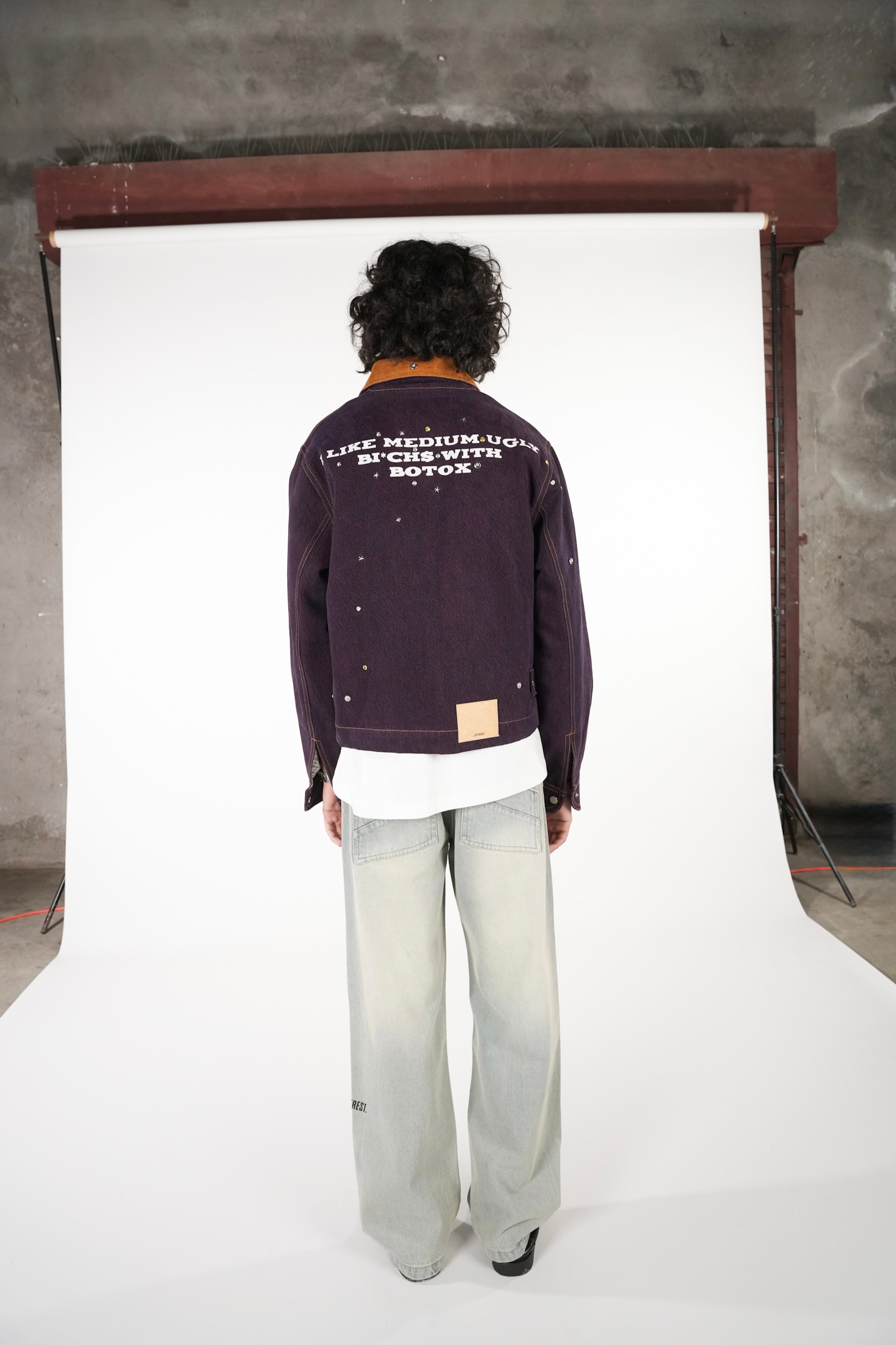 Cropped Botox Jacket - Purple RTW