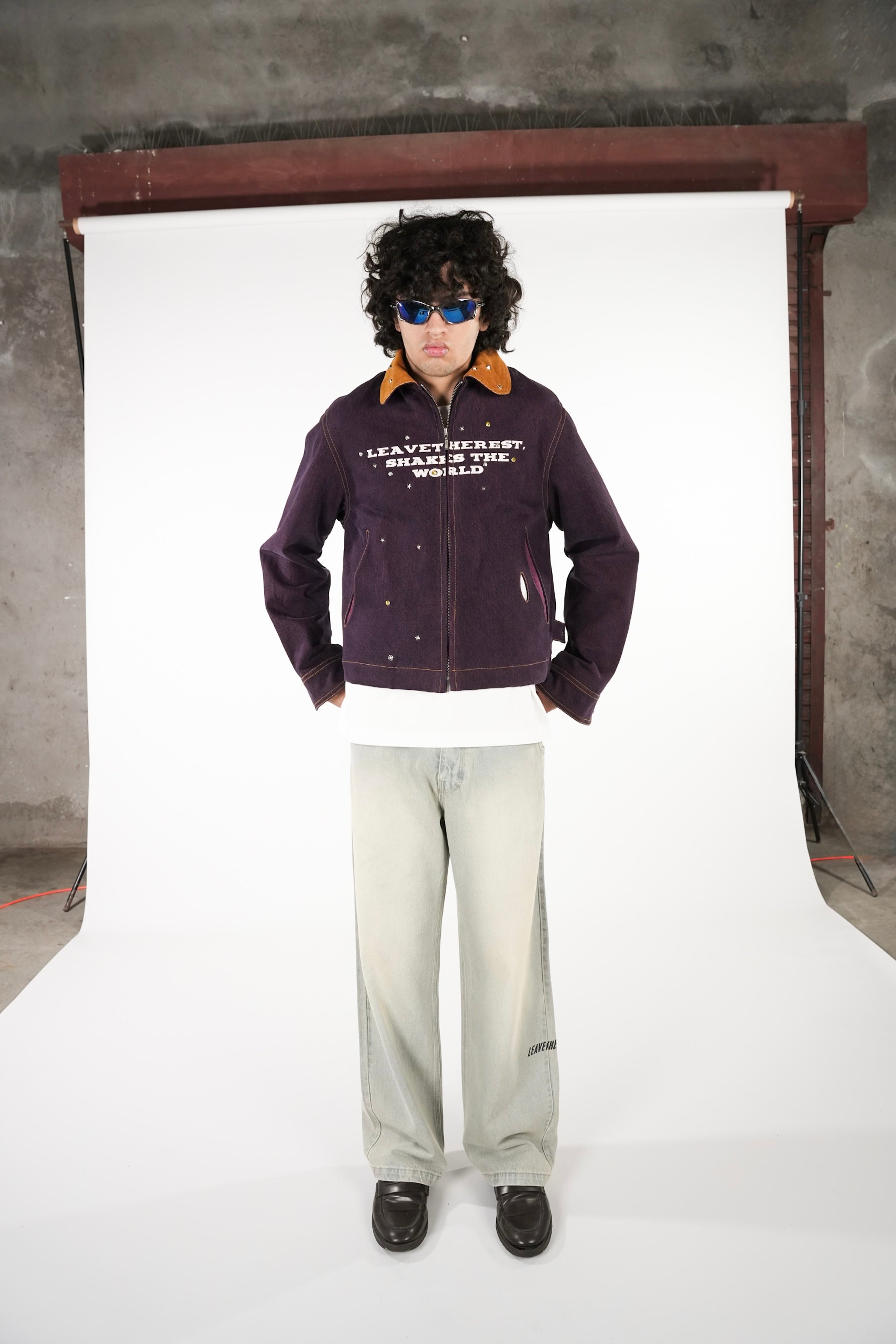 Cropped Botox Jacket - Purple RTW