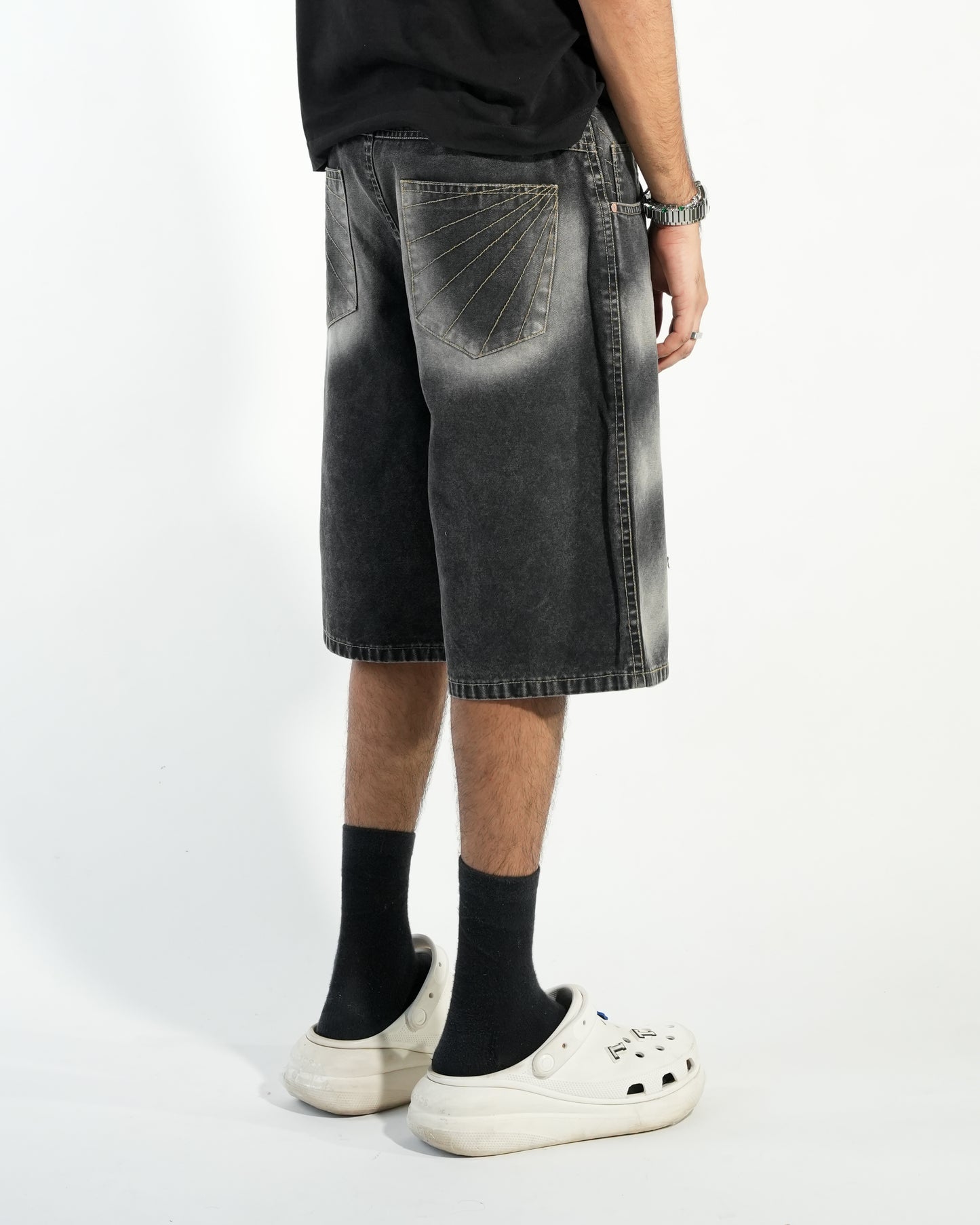 Washed Jorts-Black - RTW