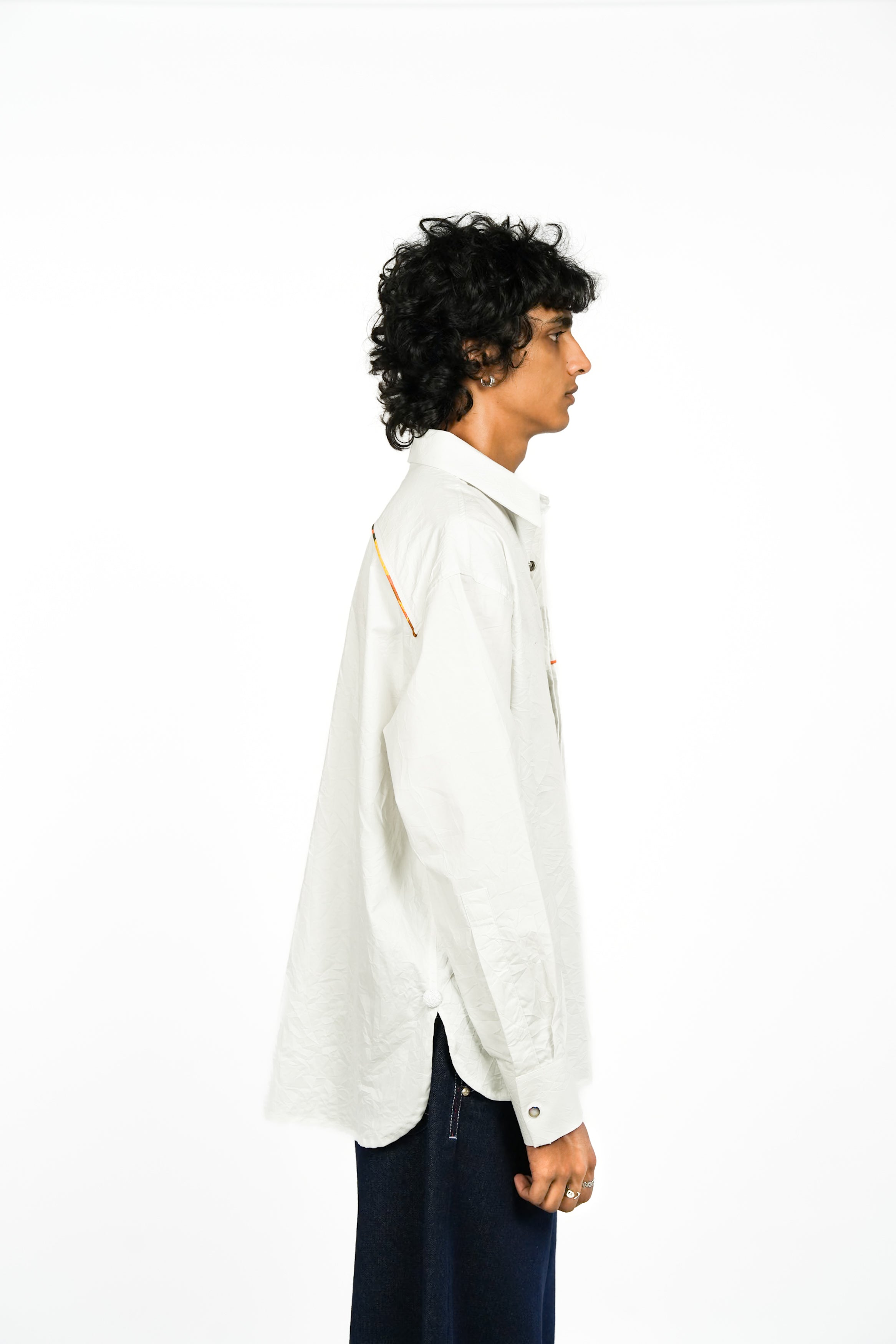 Crushed Shirt-White - RTW