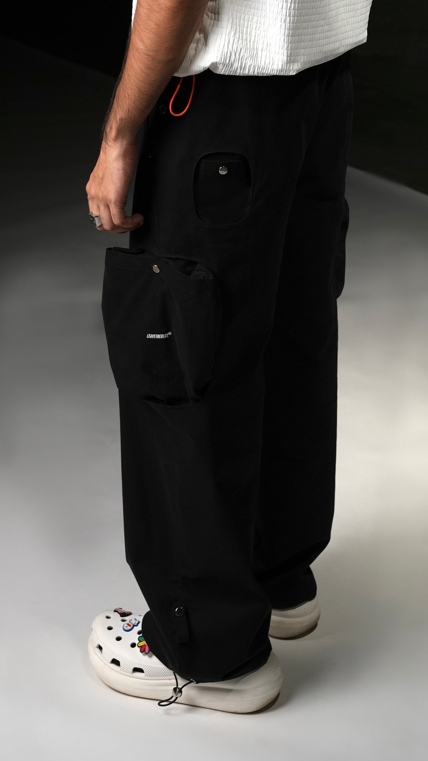 Pop Out Parachute Pant-Black - RTW