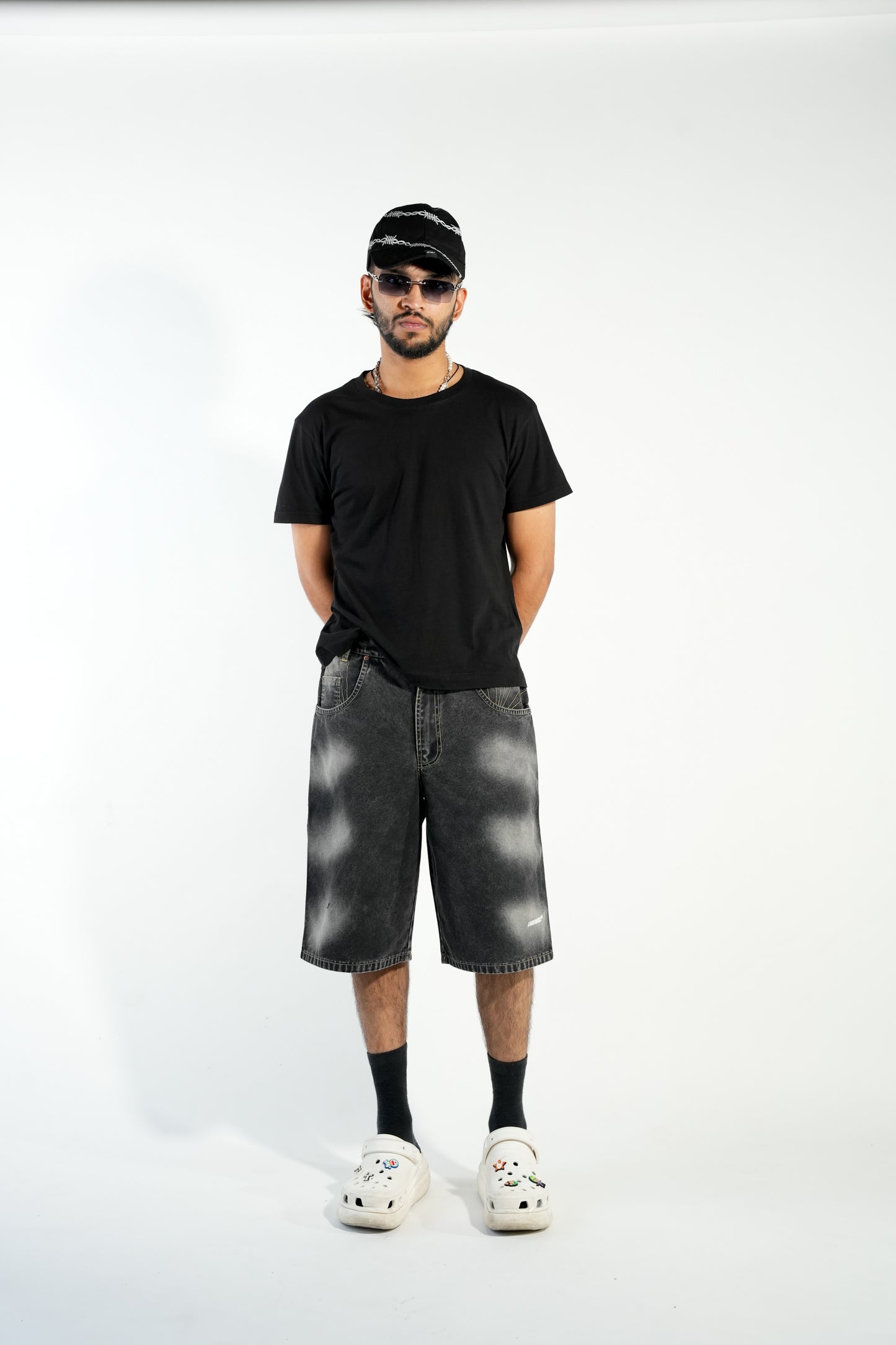 Washed Jorts-Black - RTW