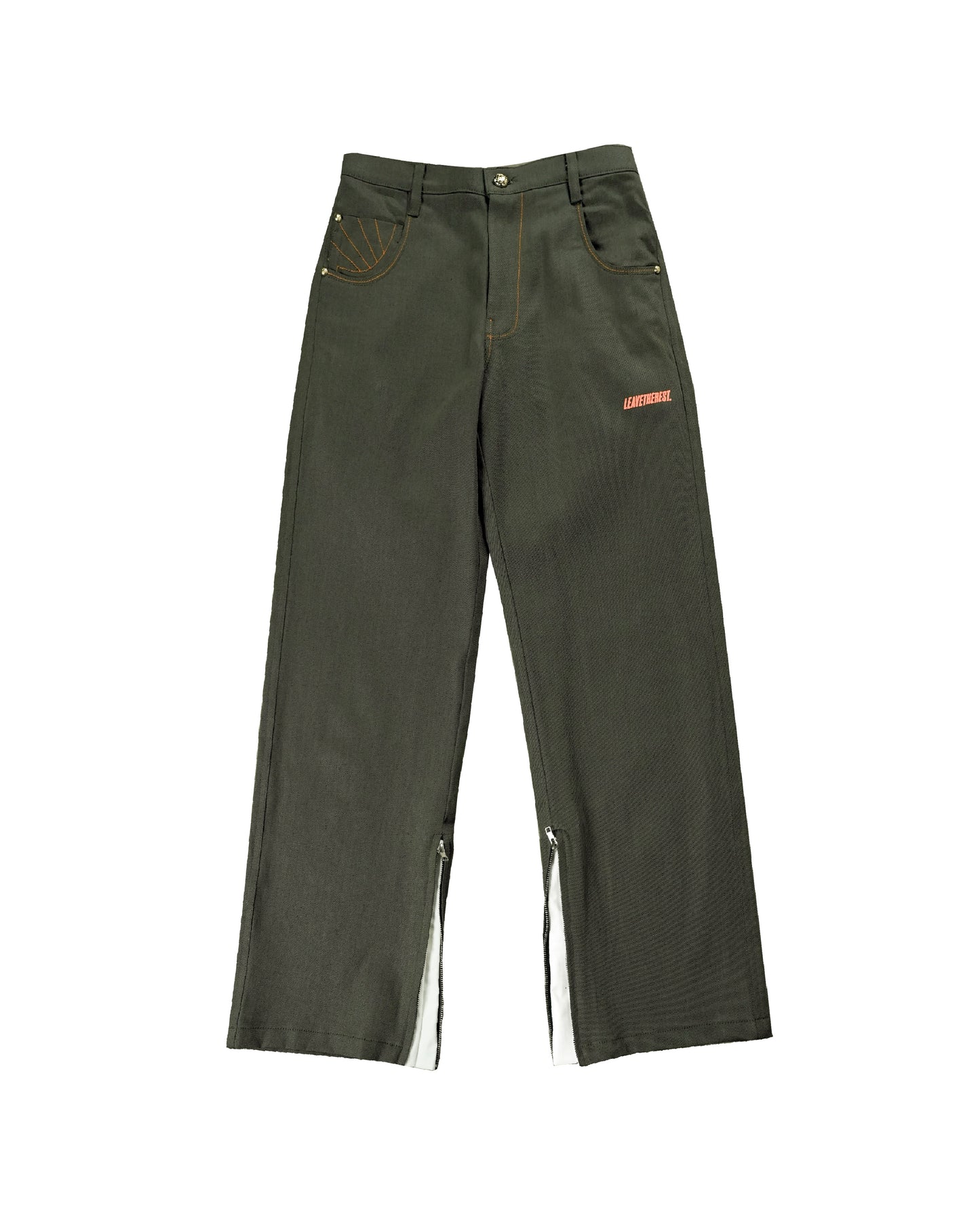 Sunrise Raw Jeans-Army Green