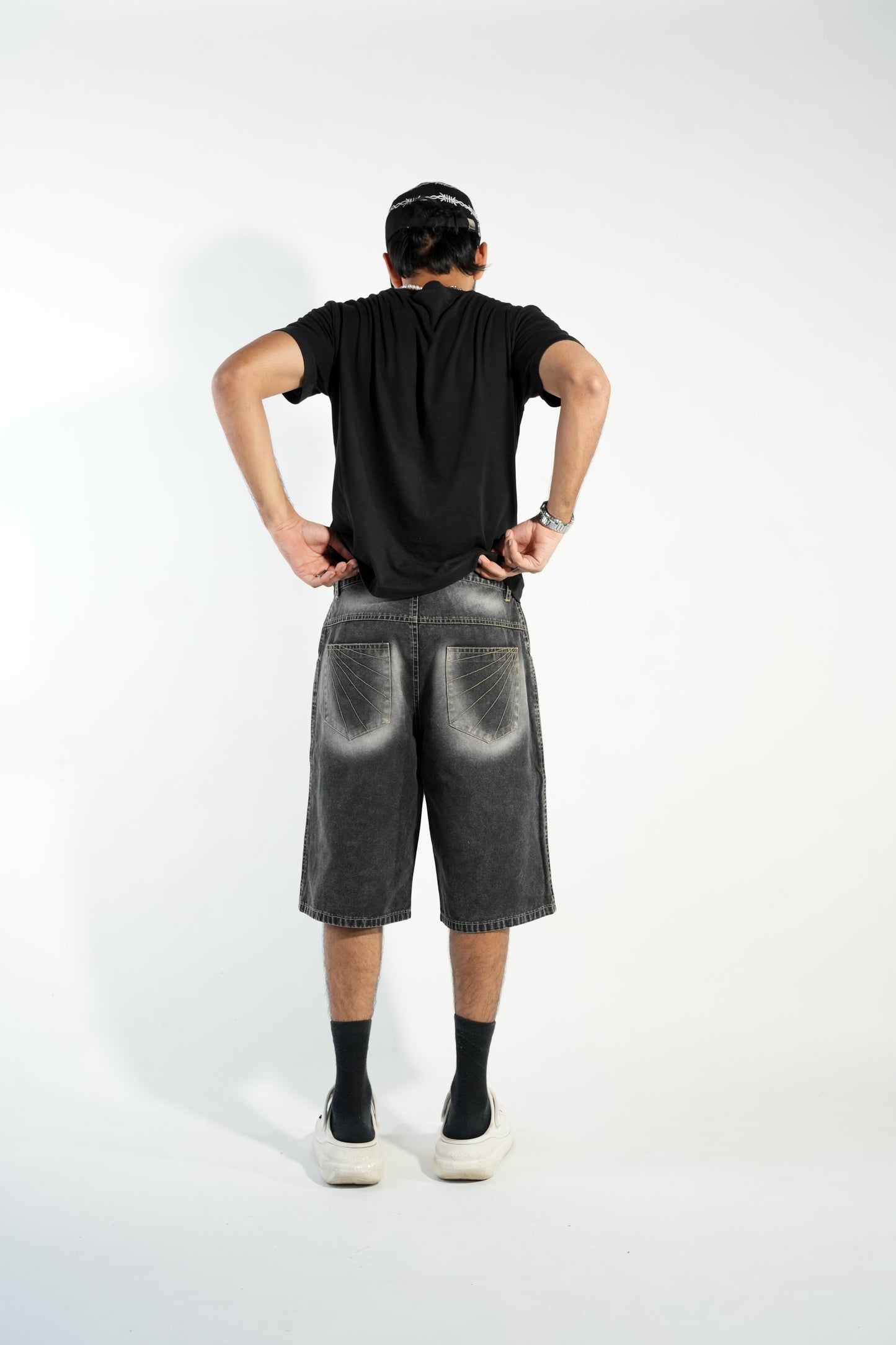 Washed Jorts-Black - RTW