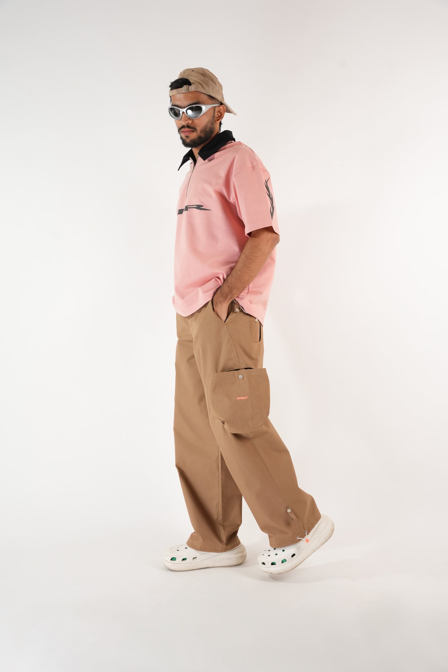 Pop Out Parachute Pant-Khakhi - MTM