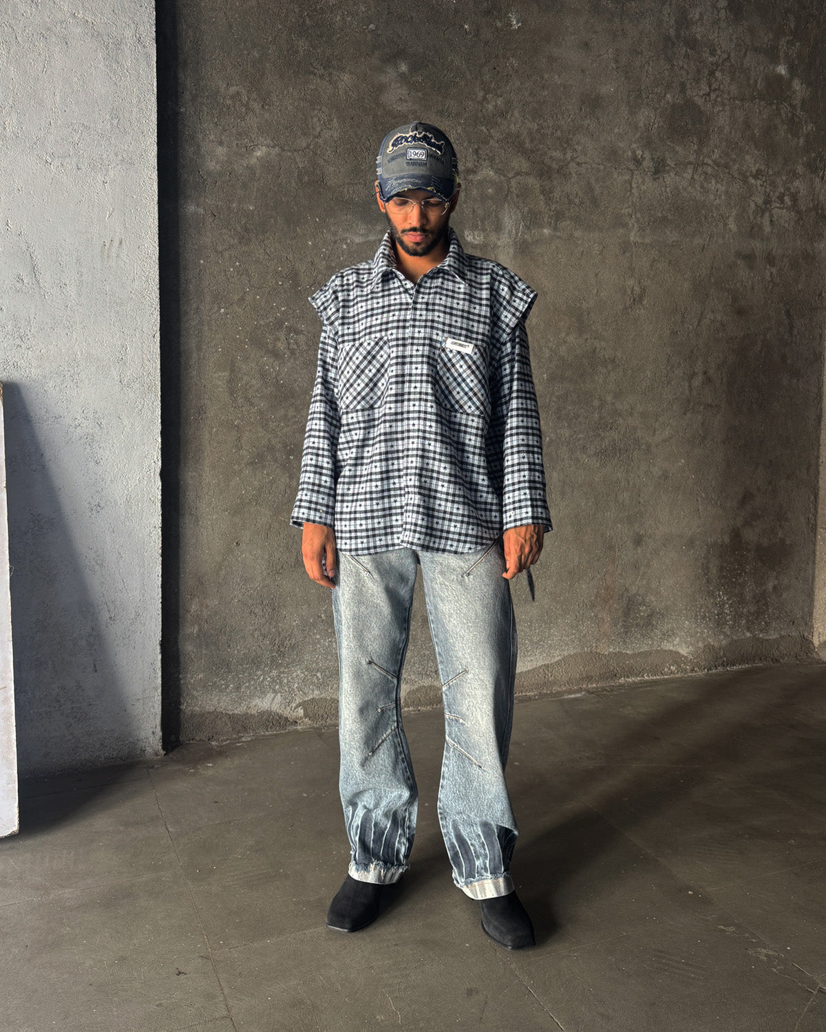 Muscular Shoulder Ninja Sleeve - Blue Star Flannel RTW