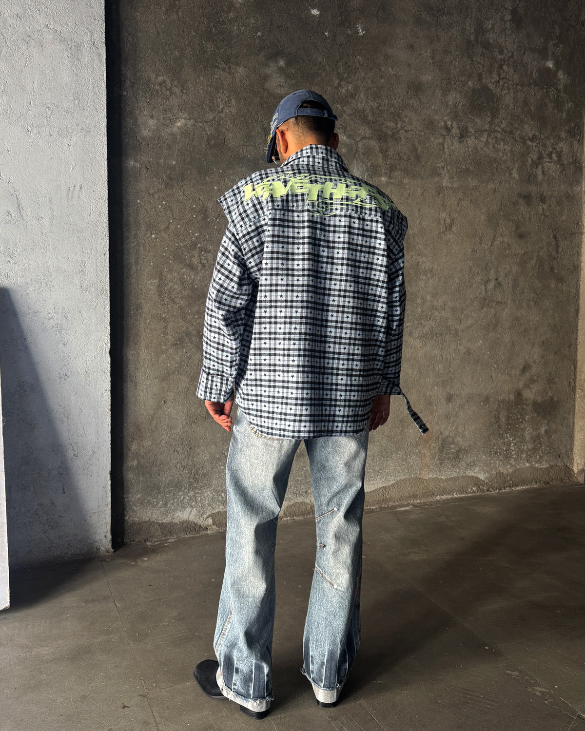 Muscular Shoulder Ninja Sleeve - Blue Star Flannel RTW