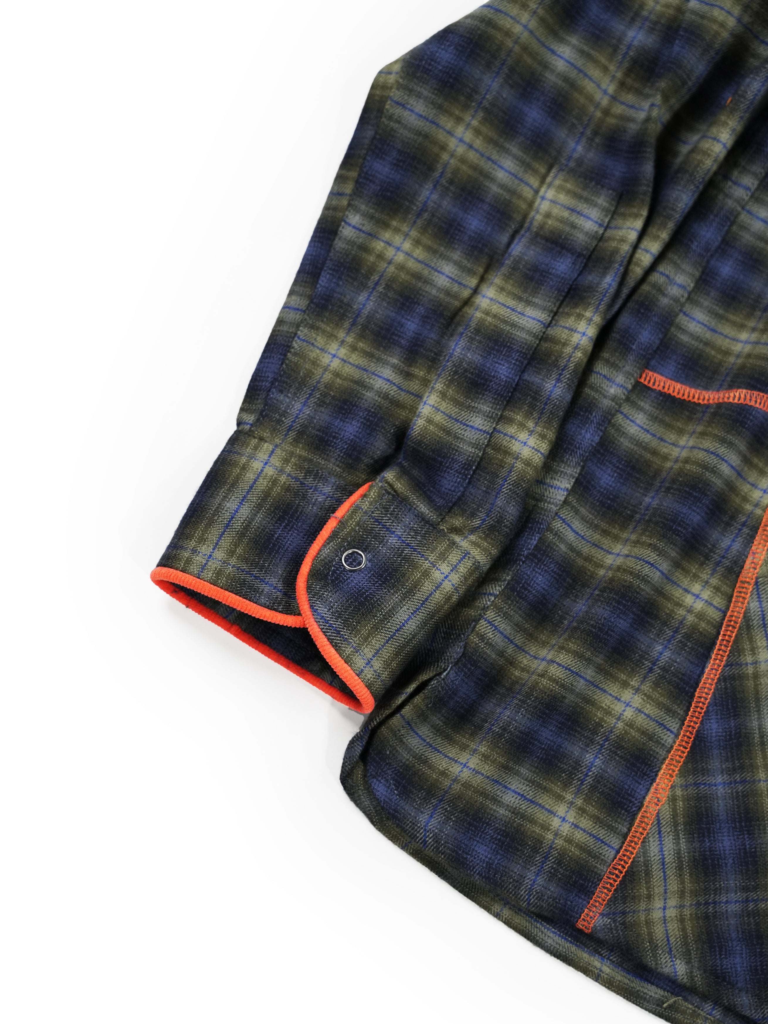 Chain Stitch Inverted Pockets - Plaid Halftone Flannel RTW