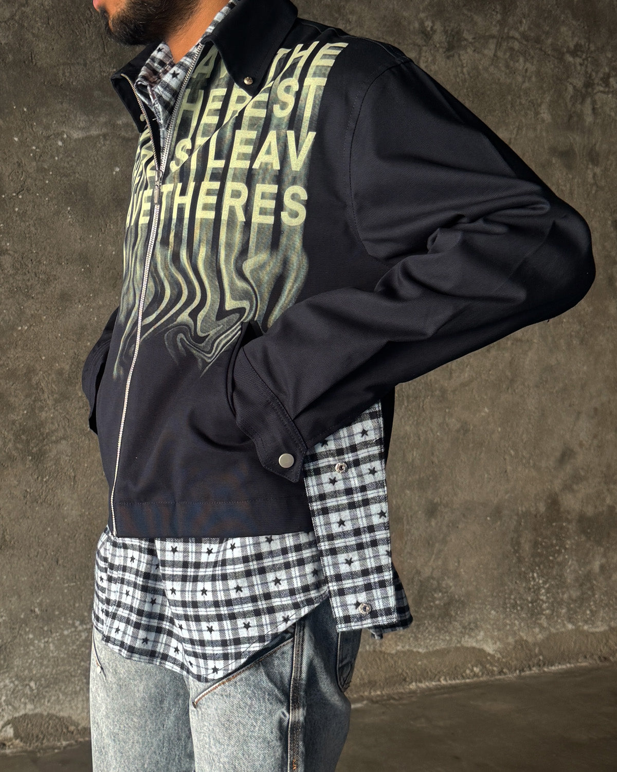 Muscular Shoulder Ninja Sleeve - Blue Star Flannel RTW