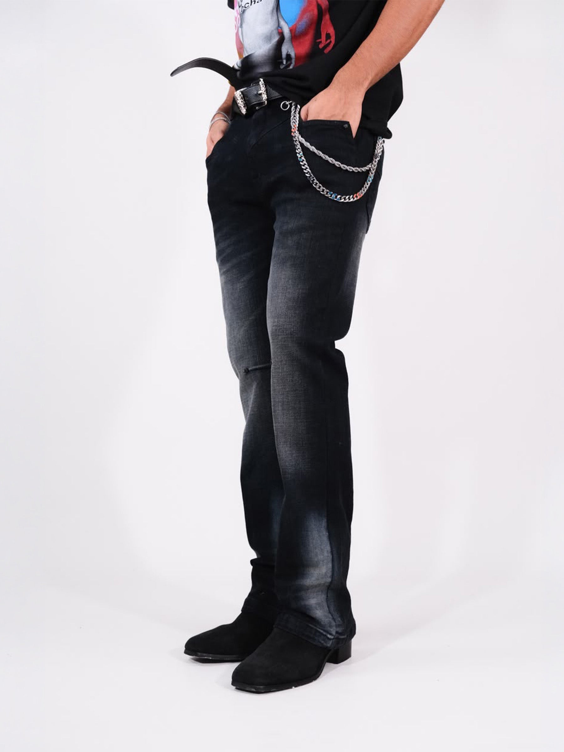 Outer skin camel legs - black - RTW