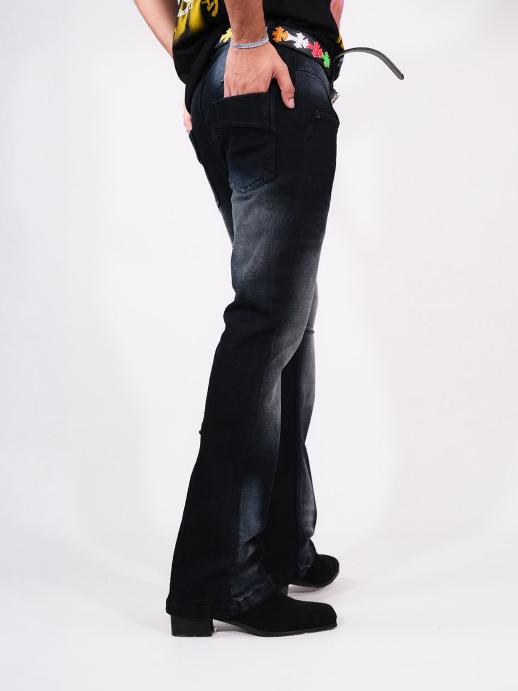 Outer skin camel legs - black - RTW