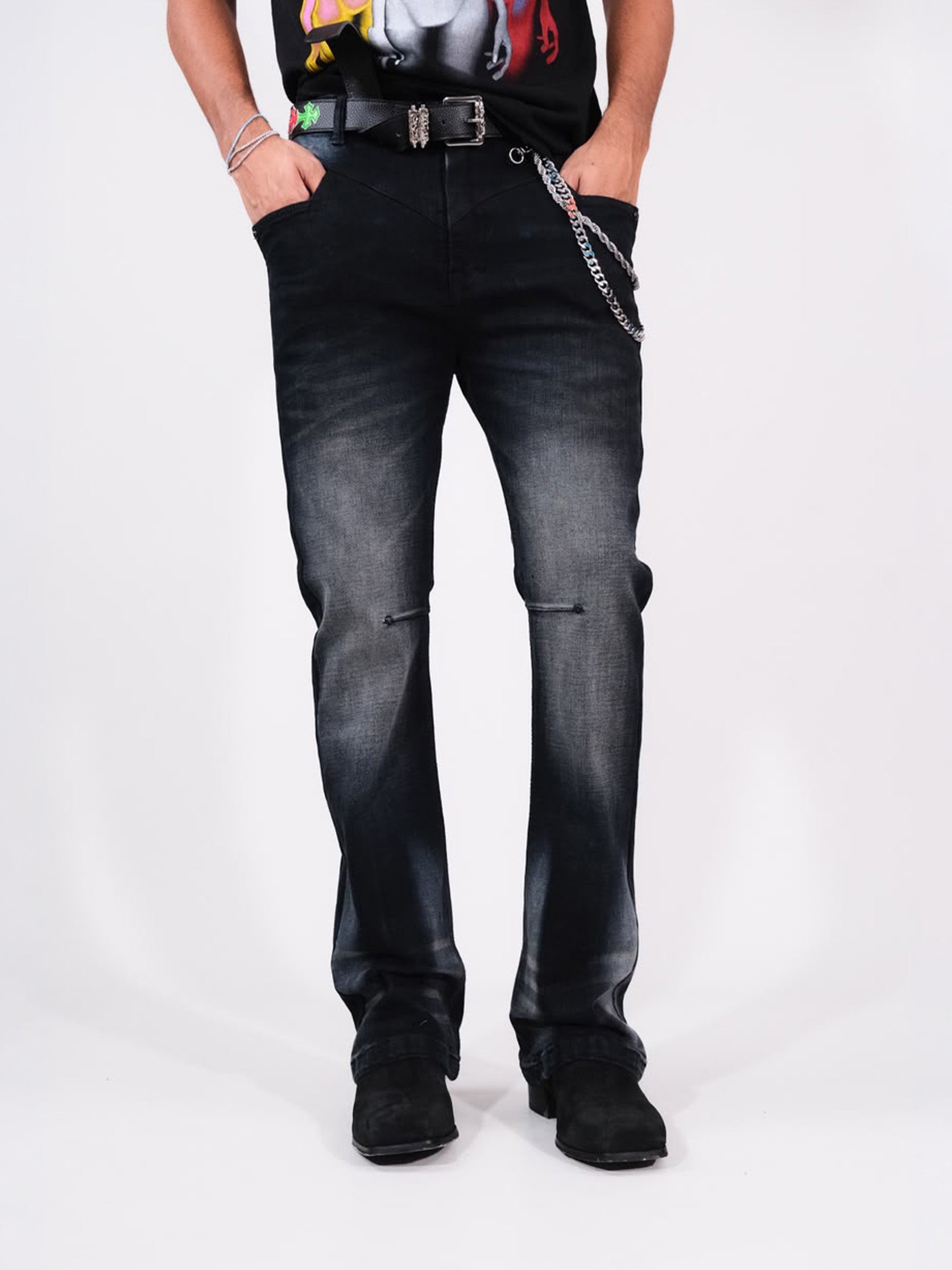 Outer skin camel legs - black - RTW
