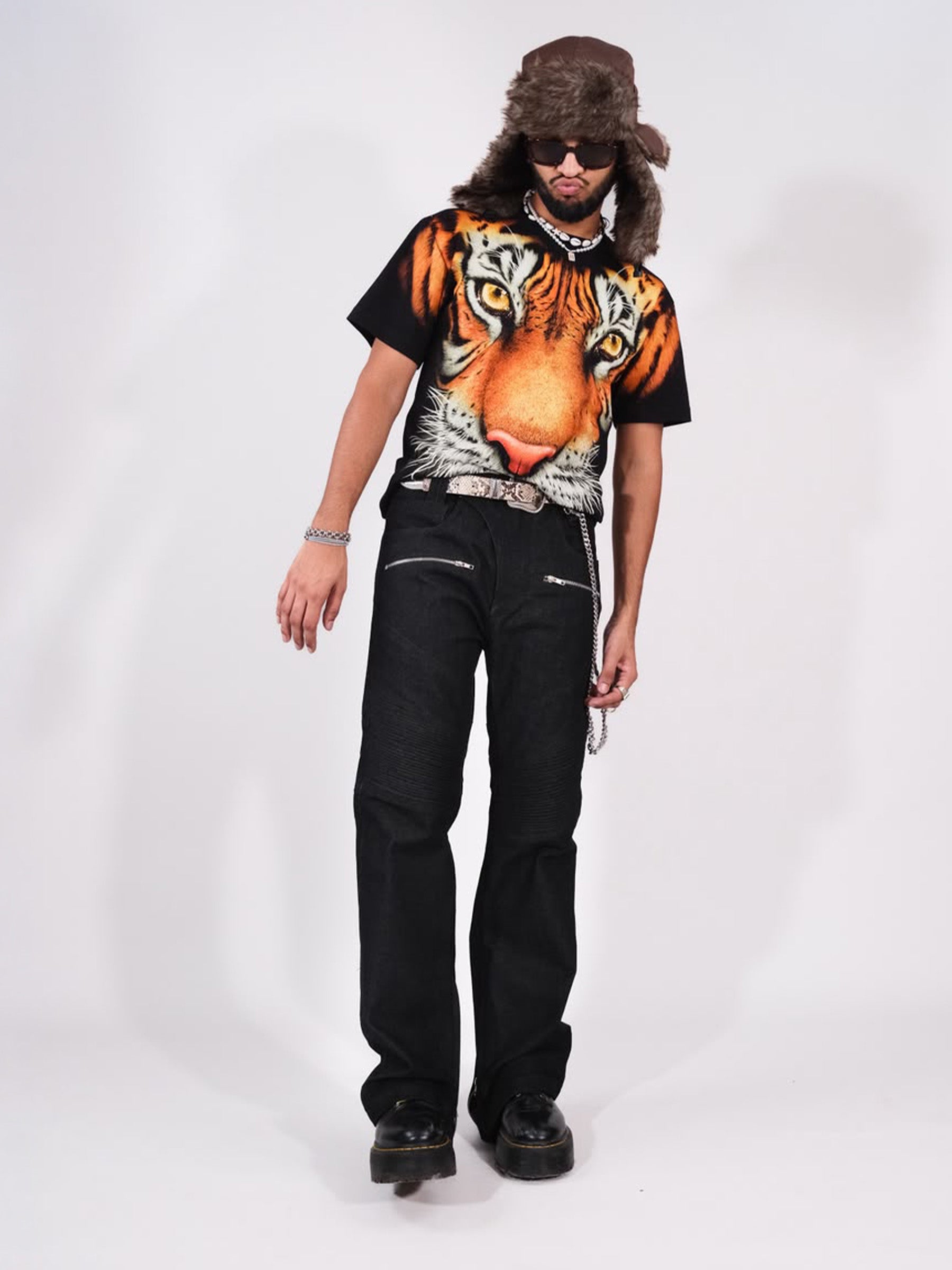 Biker Jeans - Black Slub - RTW