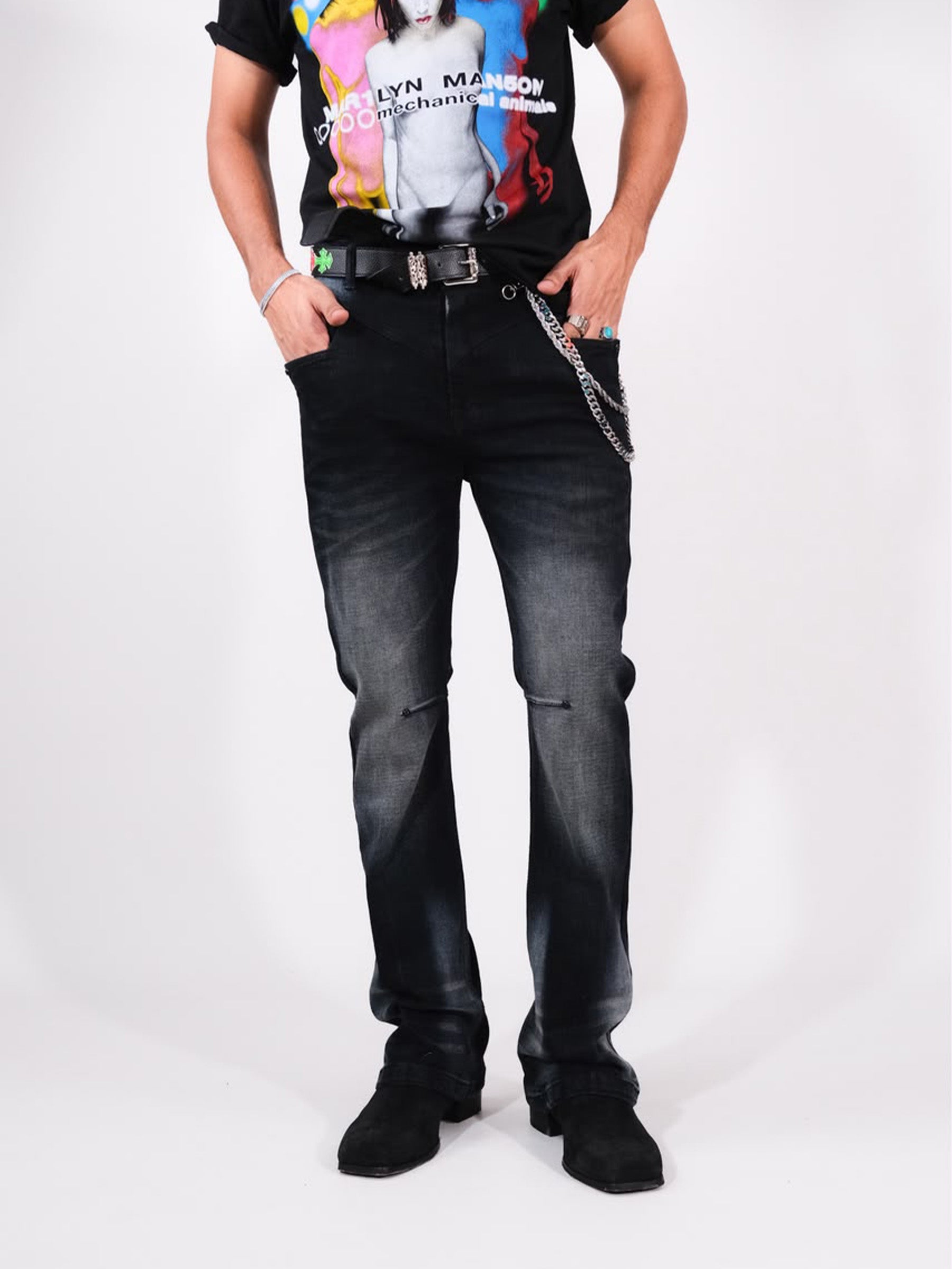 Outer skin camel legs - black - RTW