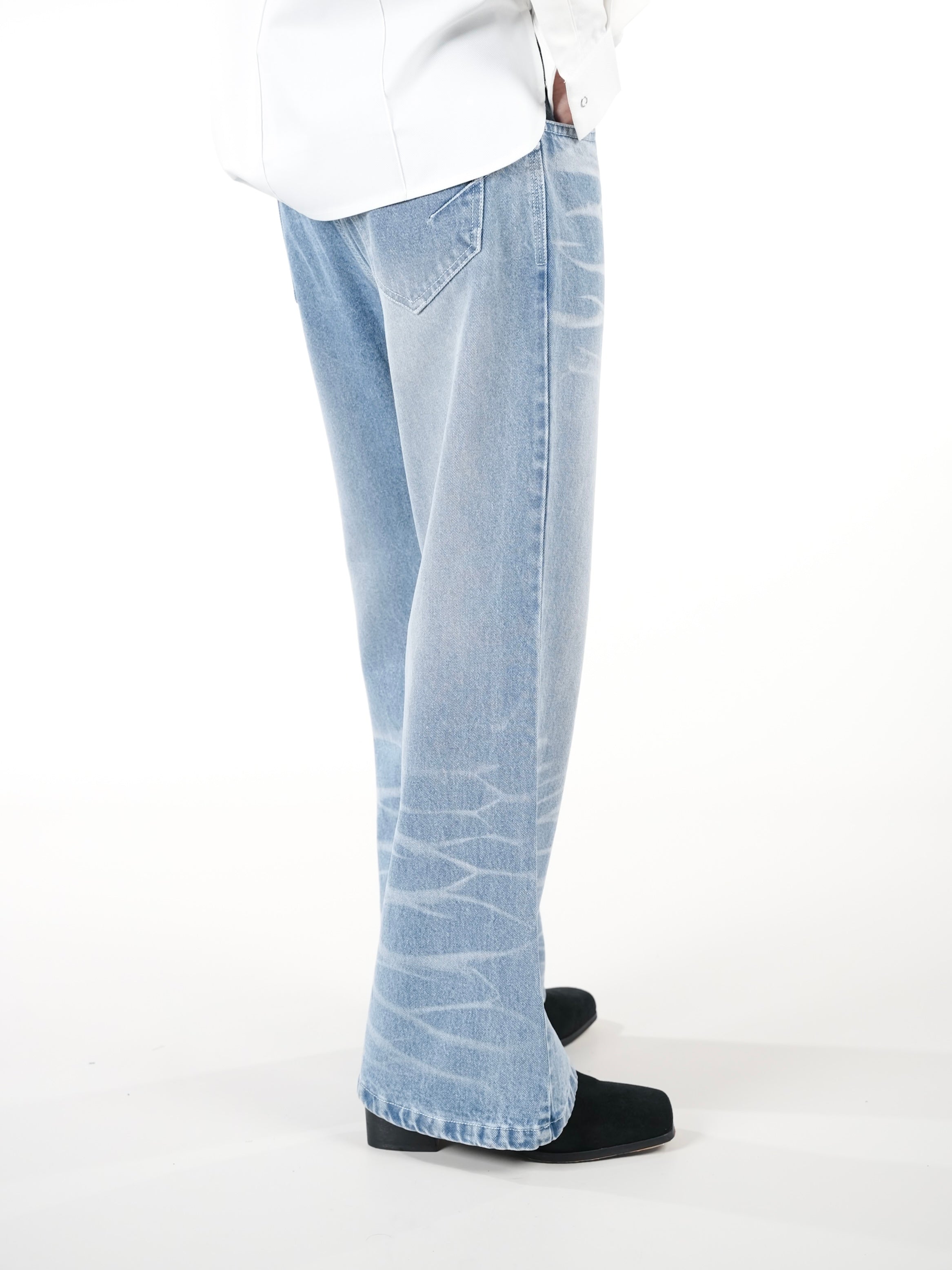 Crackle Flare Jeans - RTW