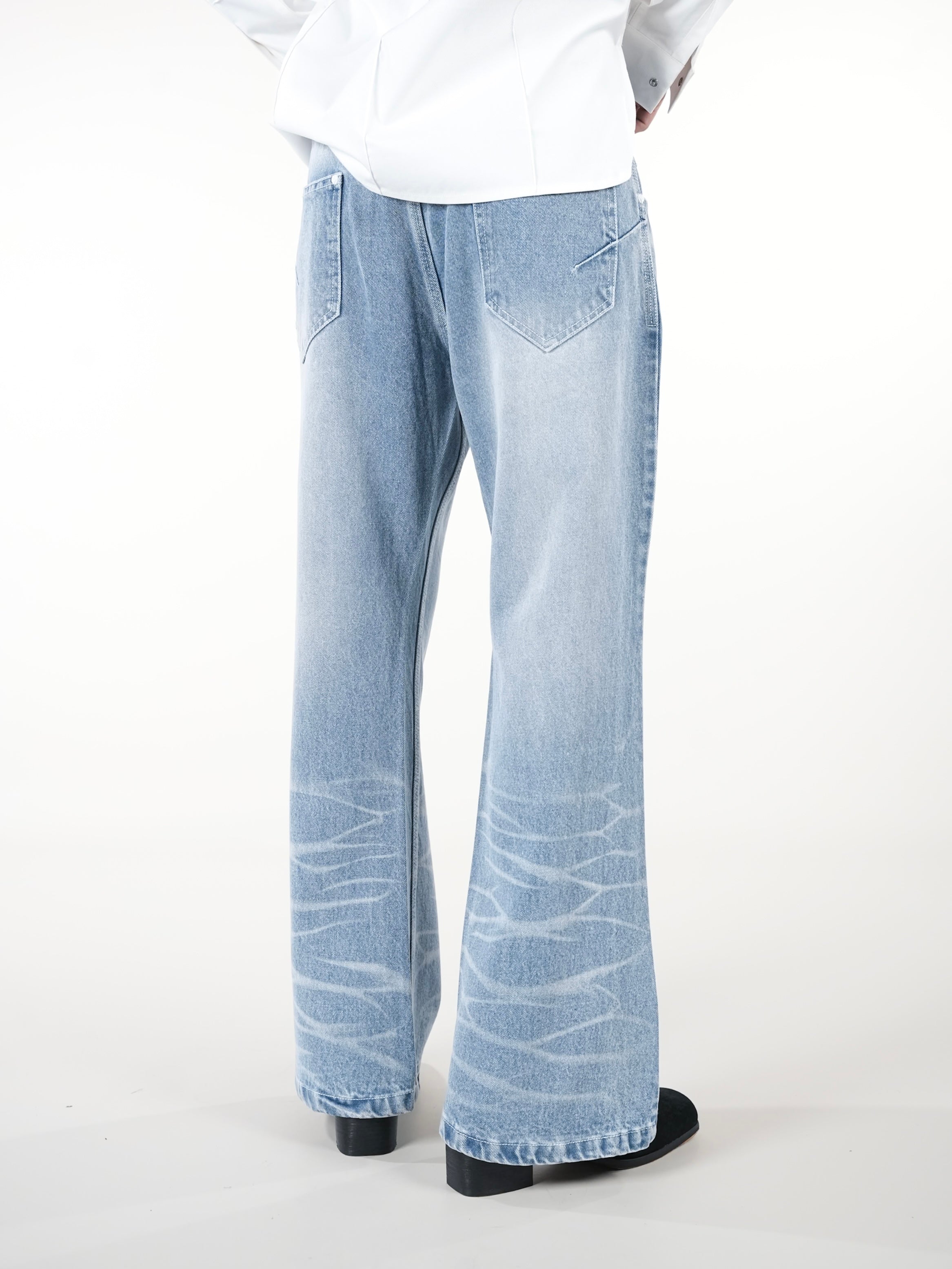 Crackle Flare Jeans - RTW