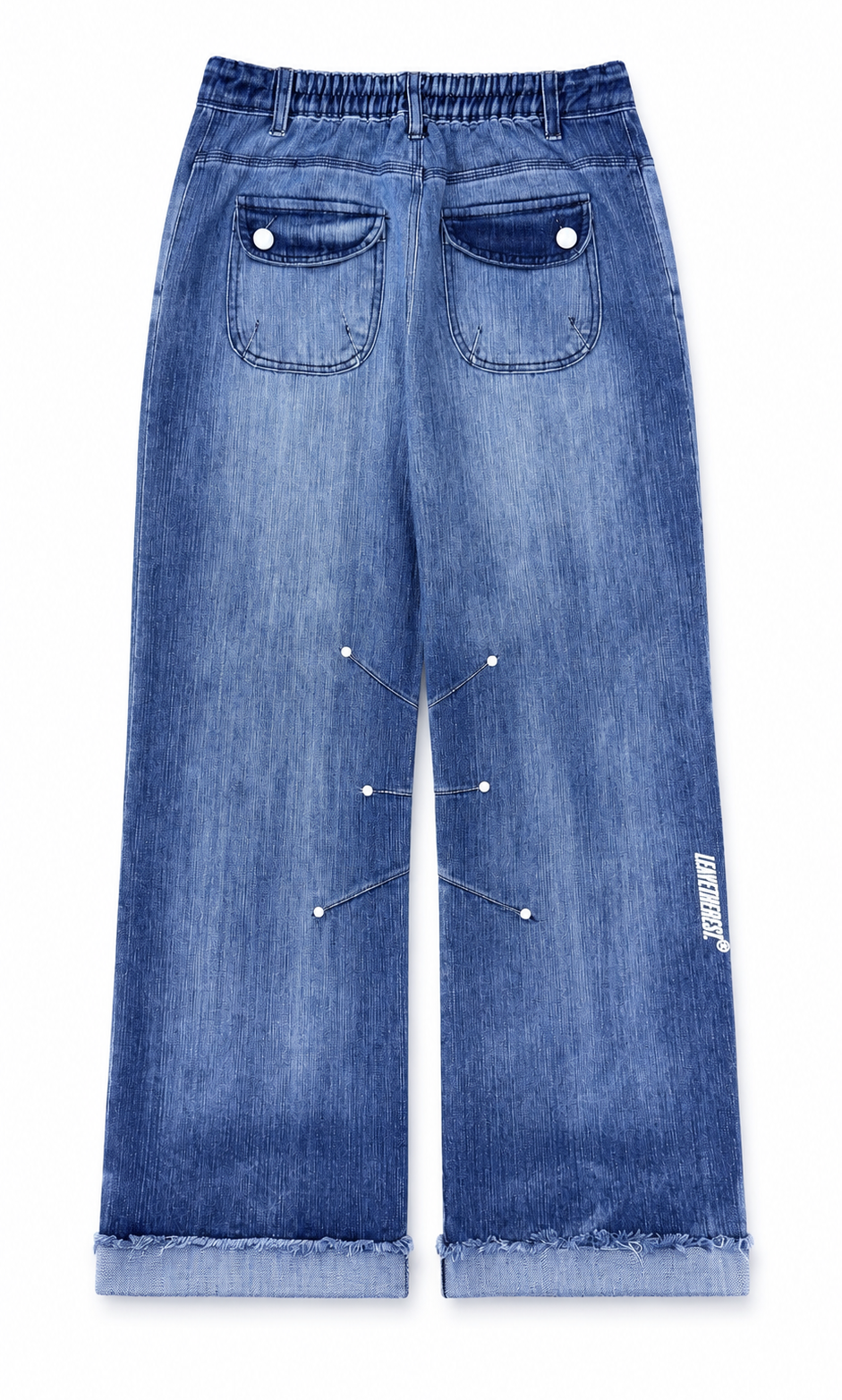 Darts Flared - China blue - RTW