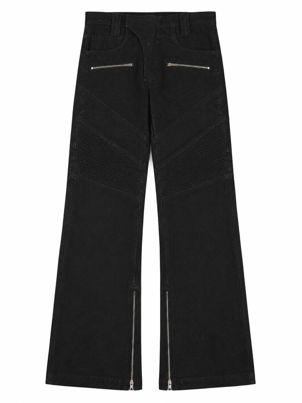 Biker Jeans - Black Slub - RTW