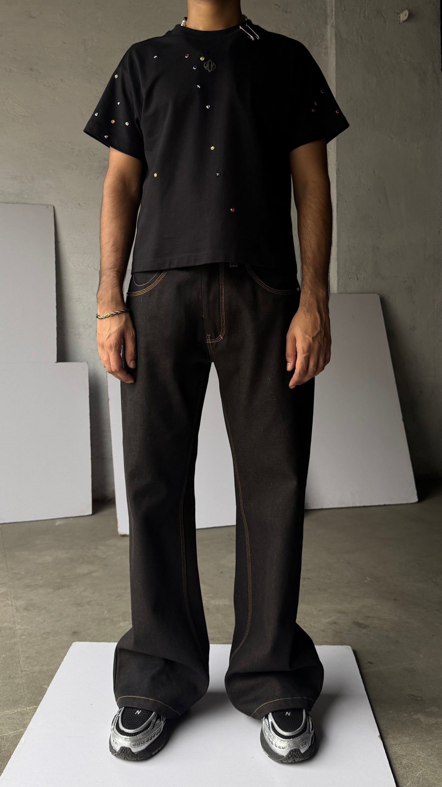 Raw coffee jeans masti flared pharrel - RTW