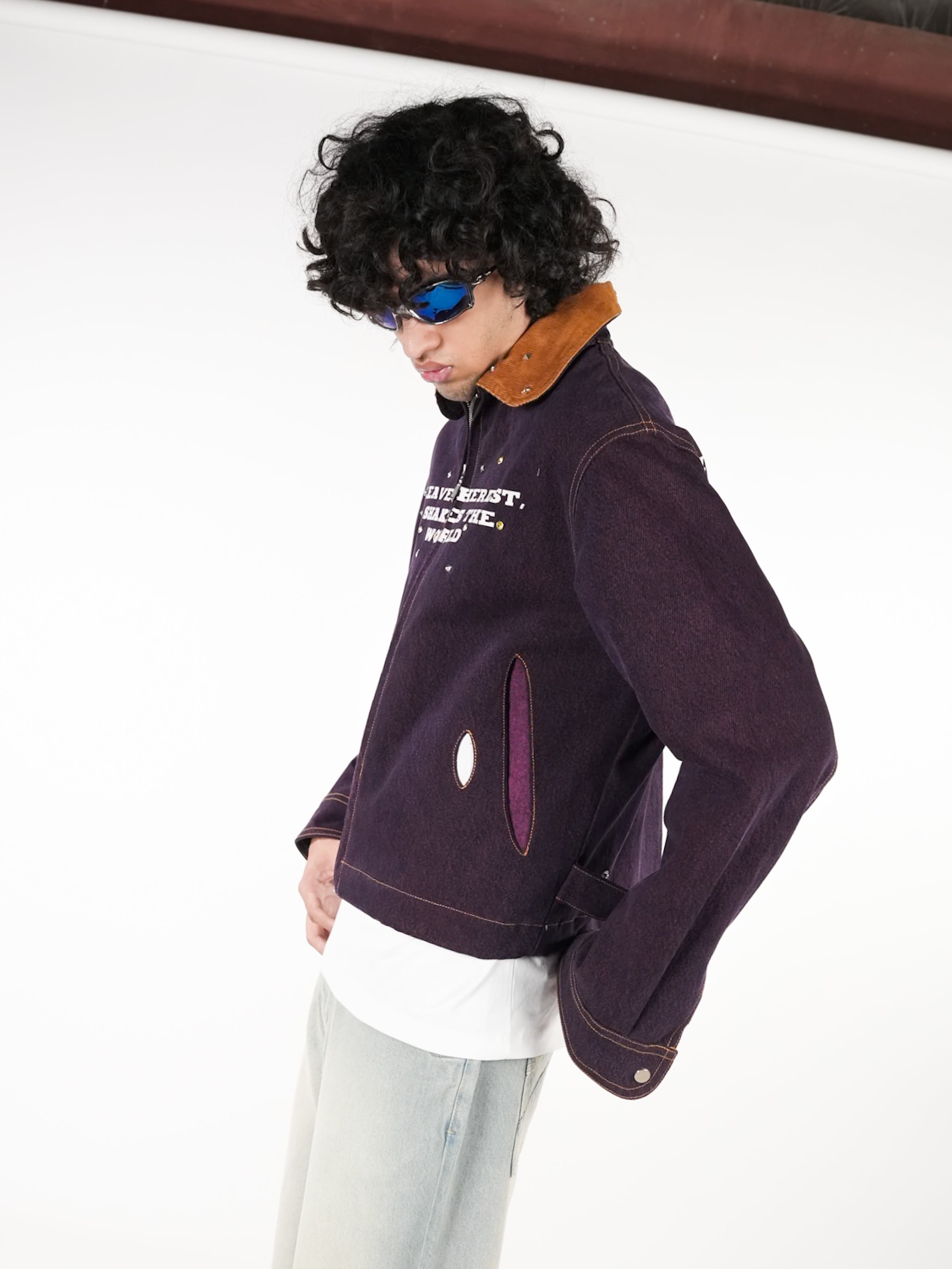 Cropped Botox Jacket - Purple RTW