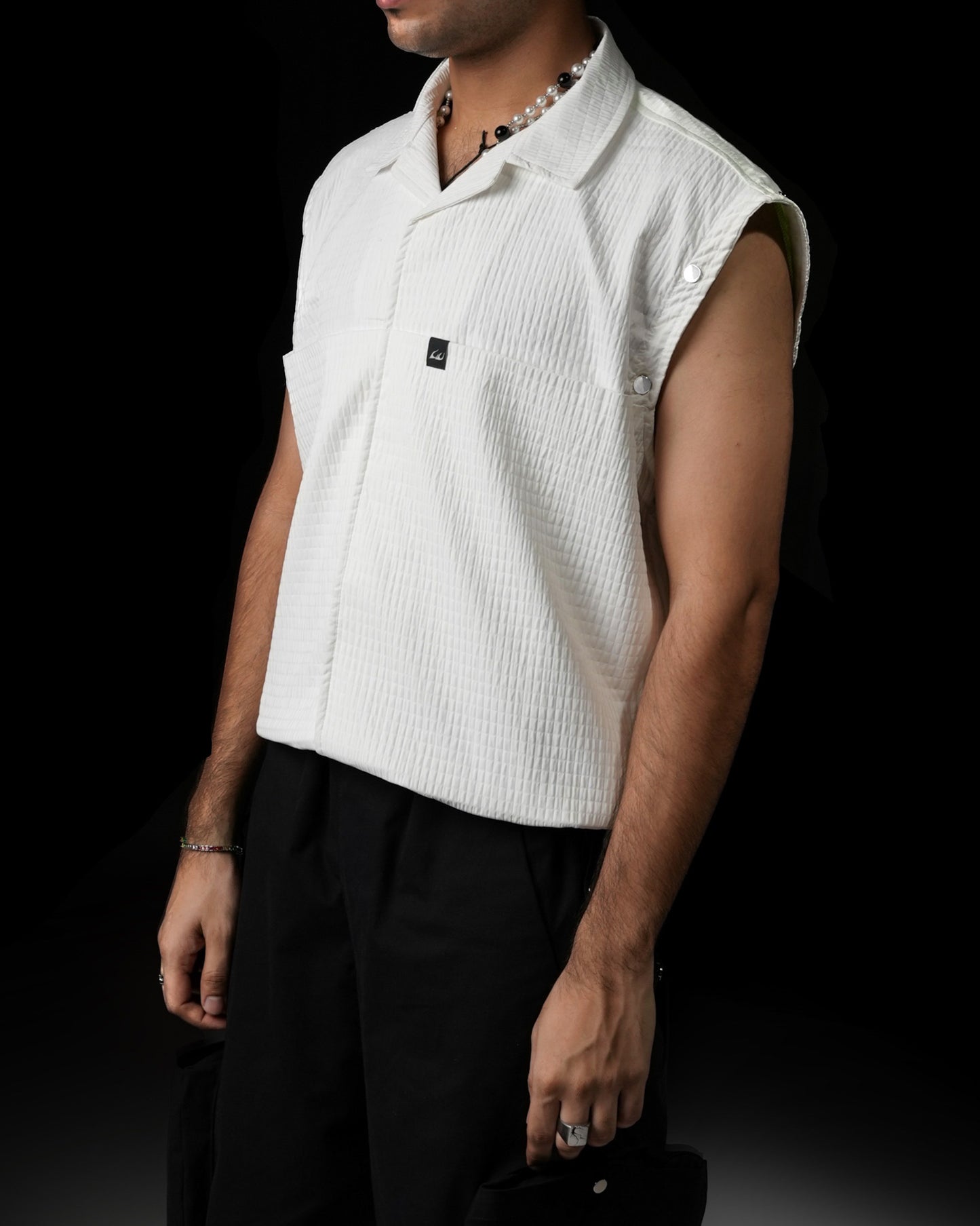 Modular Nylon Shirt White - RTW