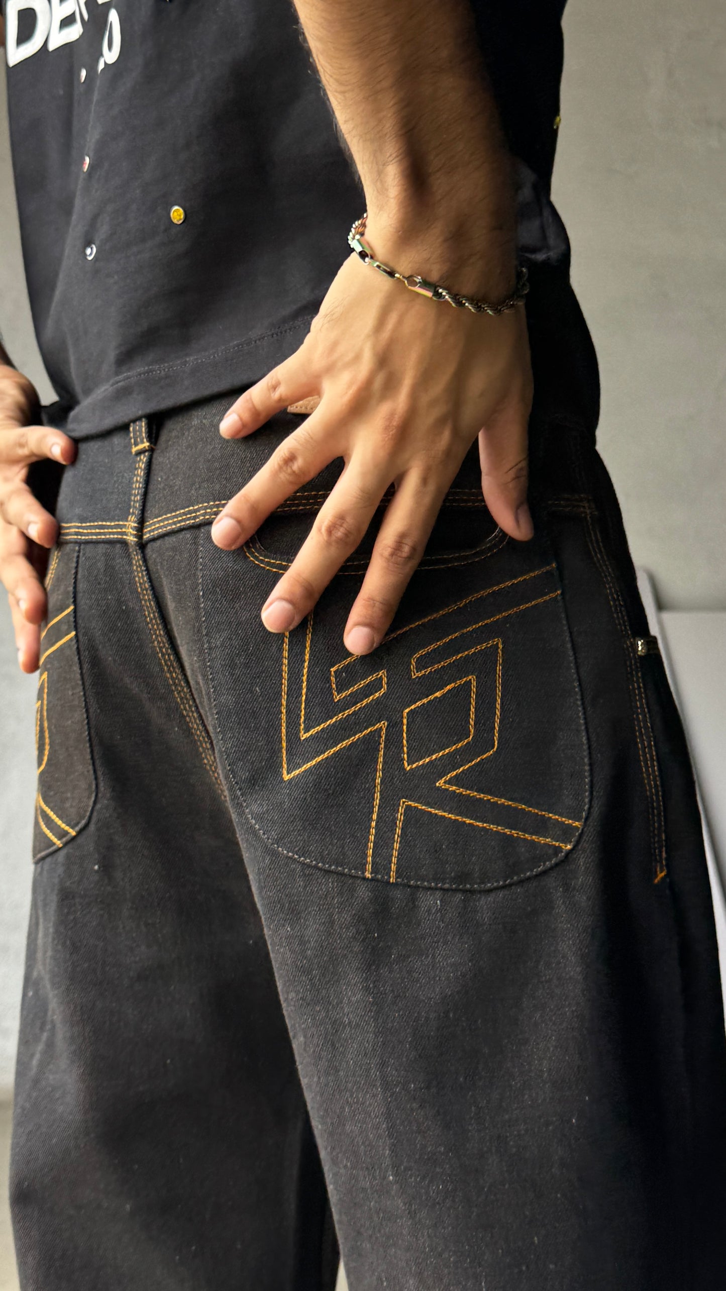 Raw coffee jeans masti flared pharrel - RTW