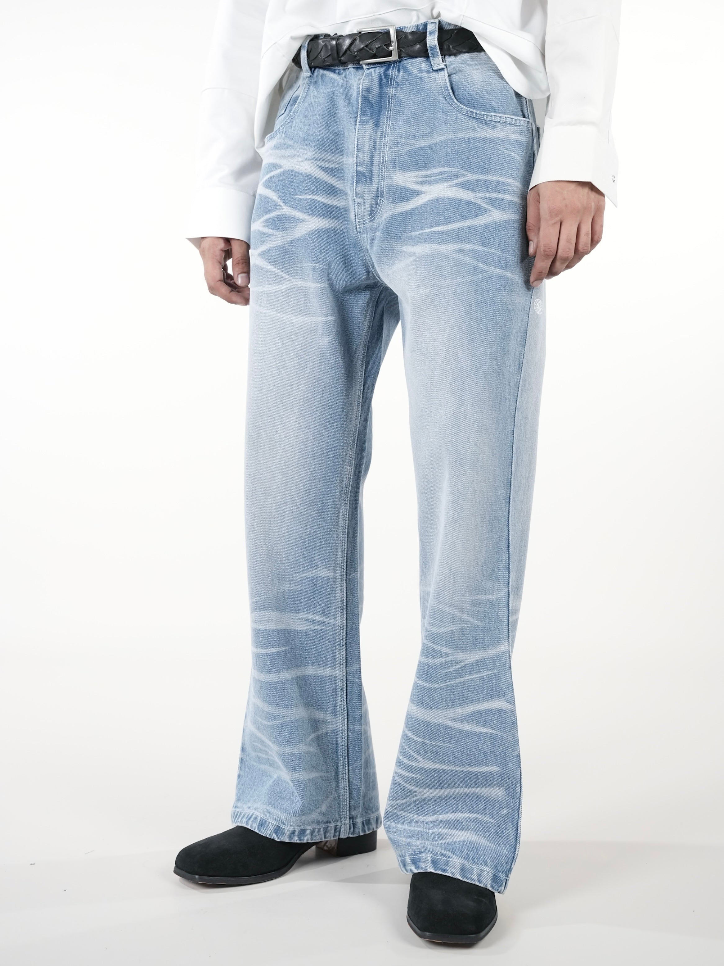 Crackle Flare Jeans - RTW