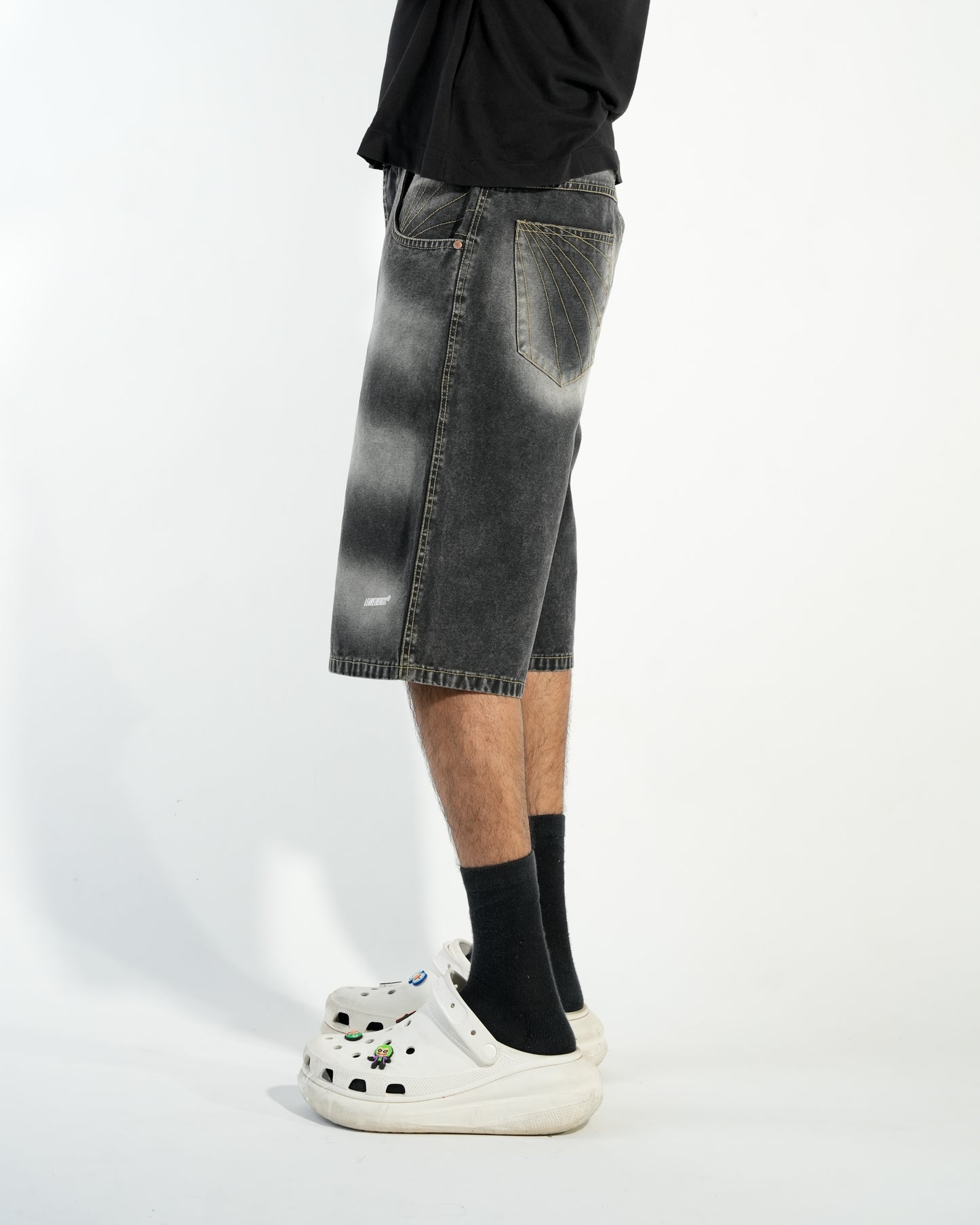 Washed Jorts-Black - RTW