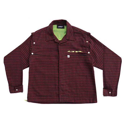 Squared Ninja modular Flannel-Redblack - RTW