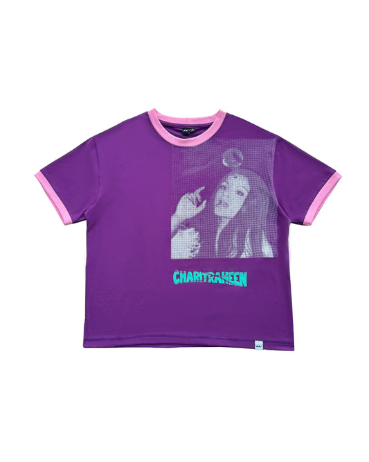 Charitraheen Baby Tee- Purple - RTW