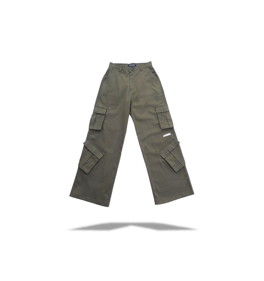 Army Green 8 pockets cargo sb. - leavetherest.